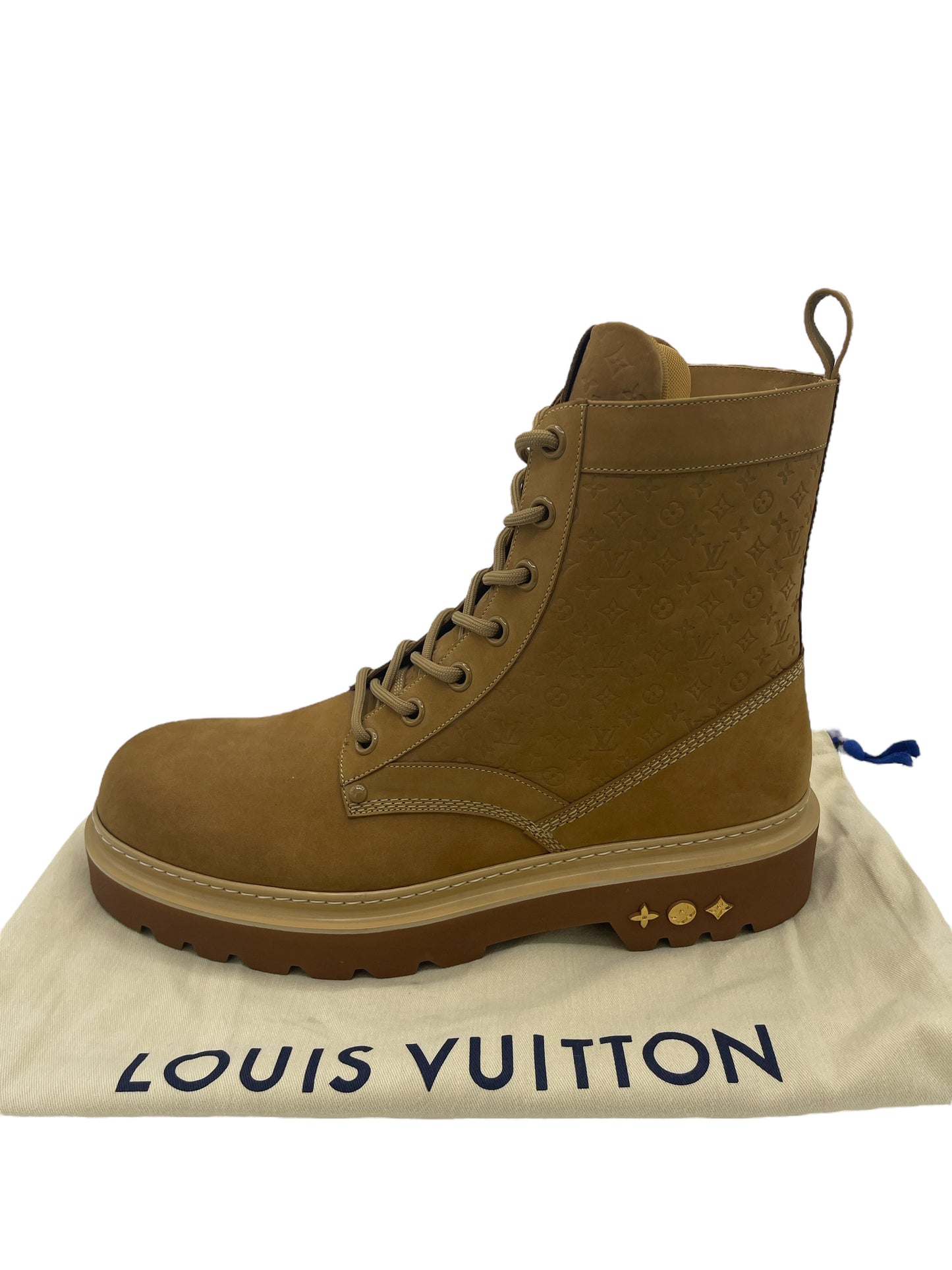Louis Vuitton Light Brown Tonal Monogram Ranger Anke Boots 14 M / 15.5 W