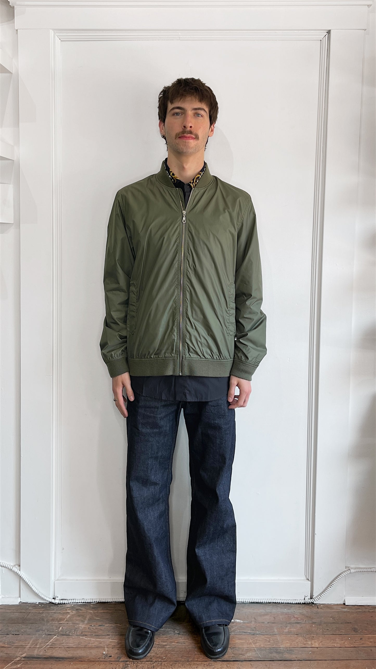 Norse Projects Green Ryan Light Ripstop Bomber Jacket Large