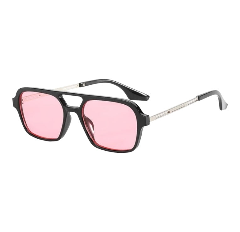 Rectangle Frame Aviator Style Everyday Sunglasses