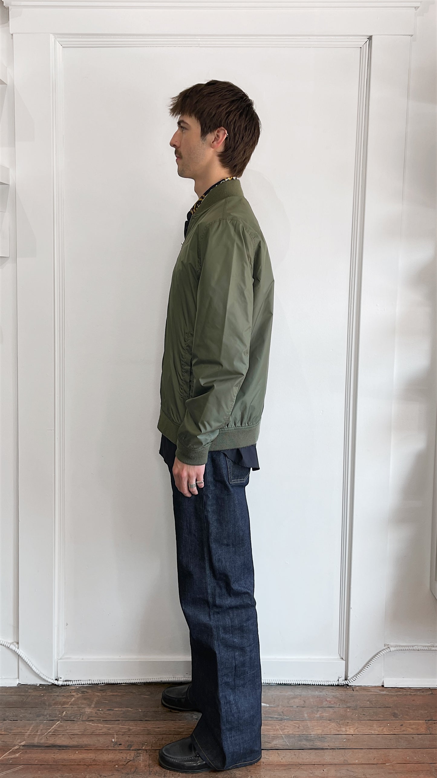 Norse Projects Green Ryan Light Ripstop Bomber Jacket Large