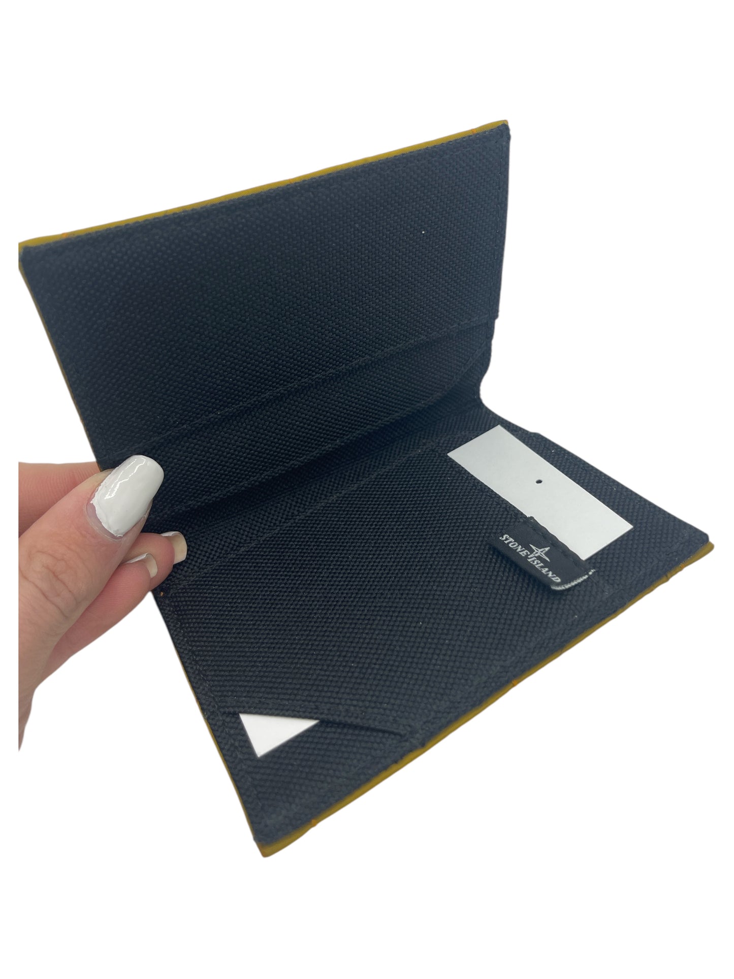 Stone Island Dijon Yellow Nylon Bifold Wallet