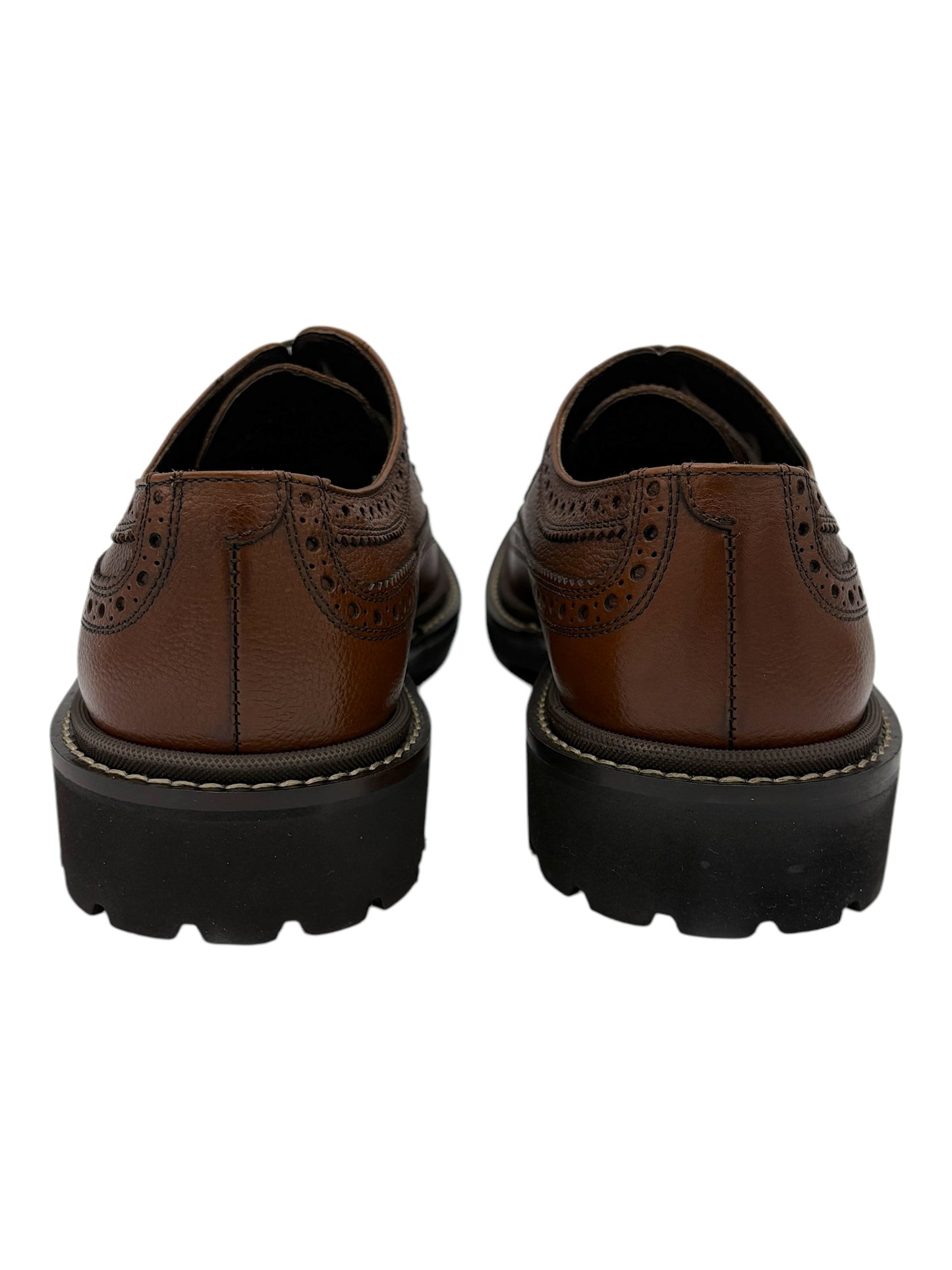 To Boot New York Cognac Pebbled Leather Brogue Darius Dress Shoes 11 M / 12.5 W