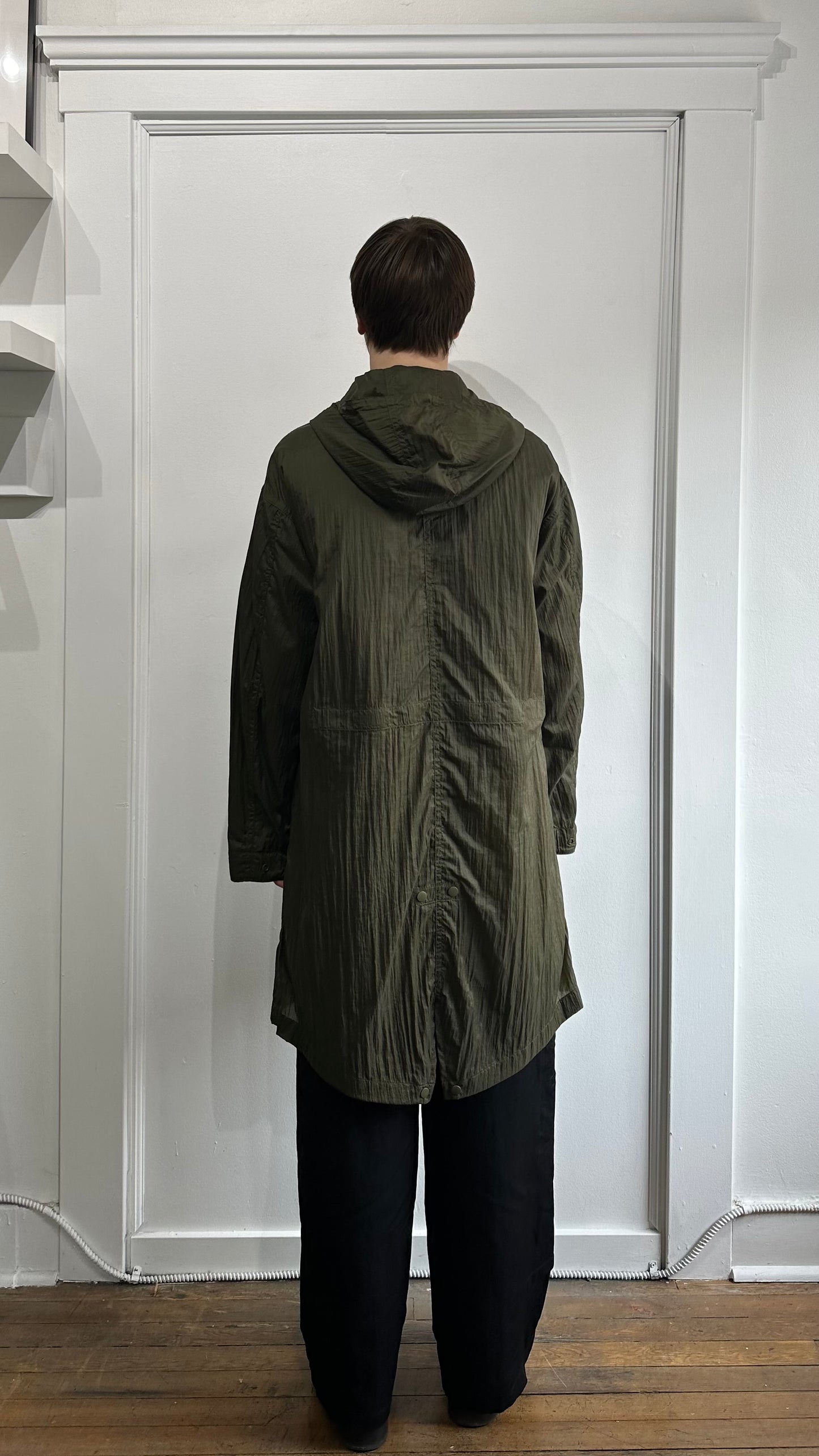 Helmut Lang Army Green Lightweight Parachute Parka Extra Small - XS
