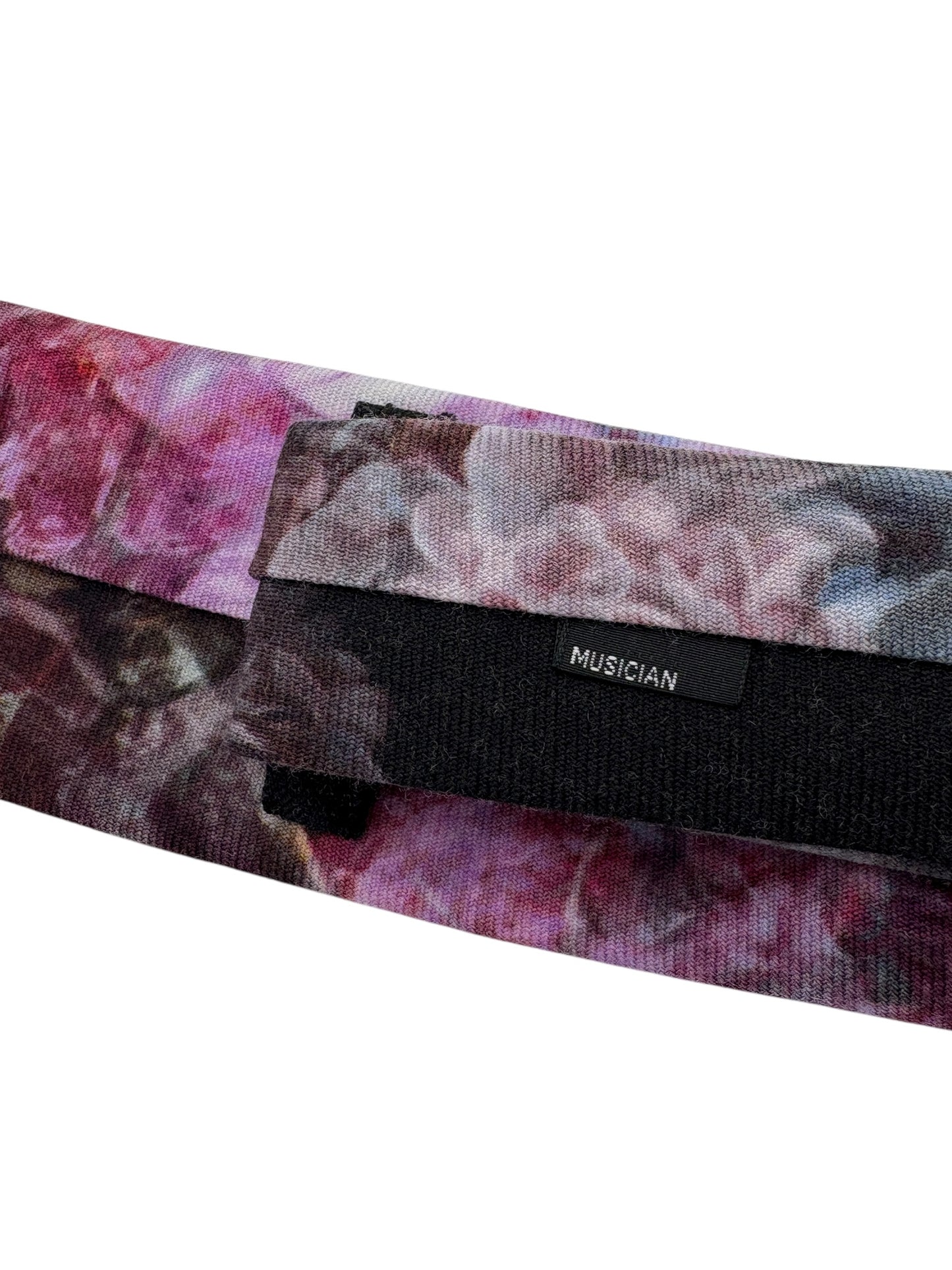 Lad Musician Black & Pink Floral Pattern Slim Tie