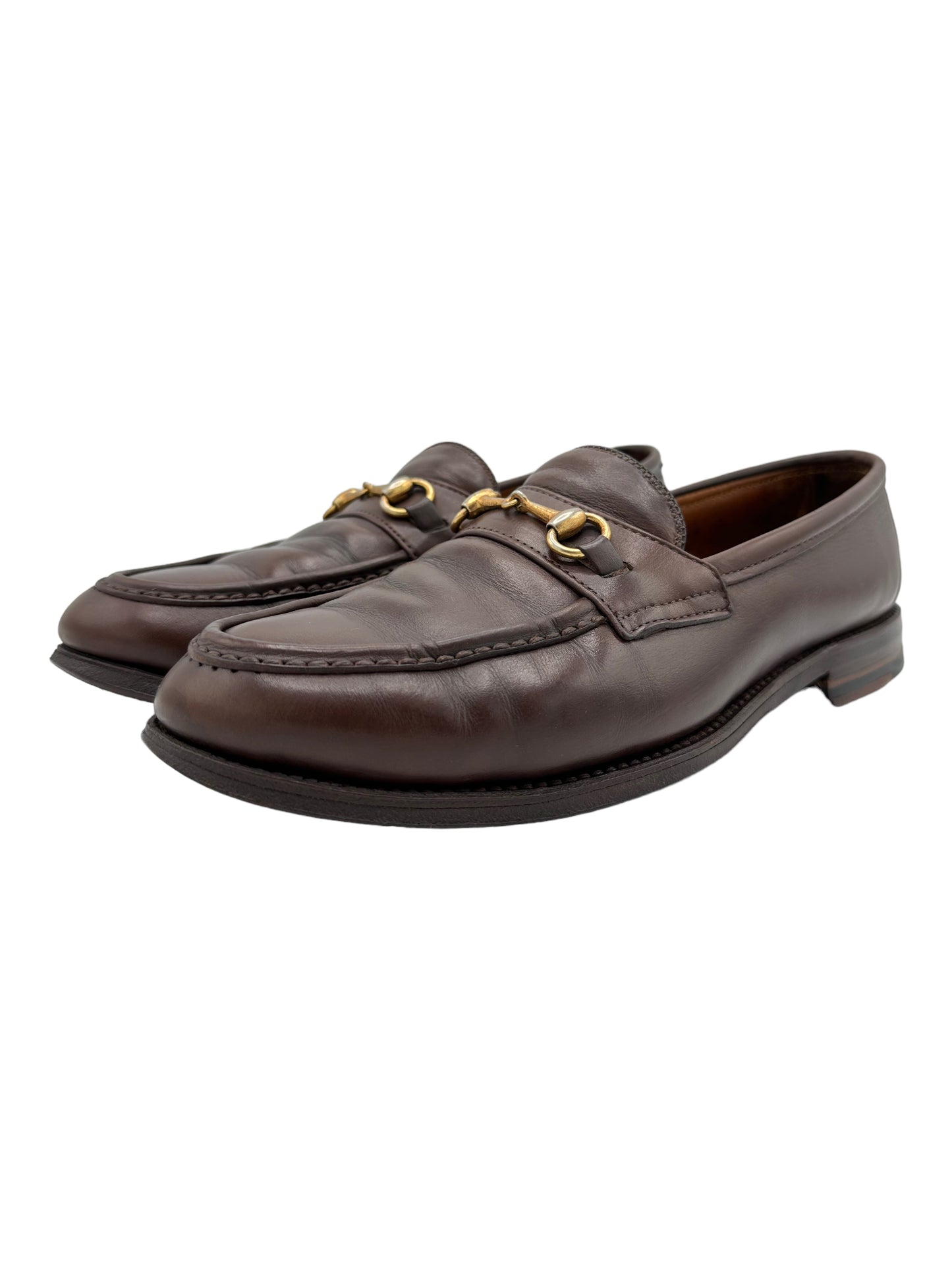 Alden 5726F Brown Brass Horsebit Calfskin Leather Loafers