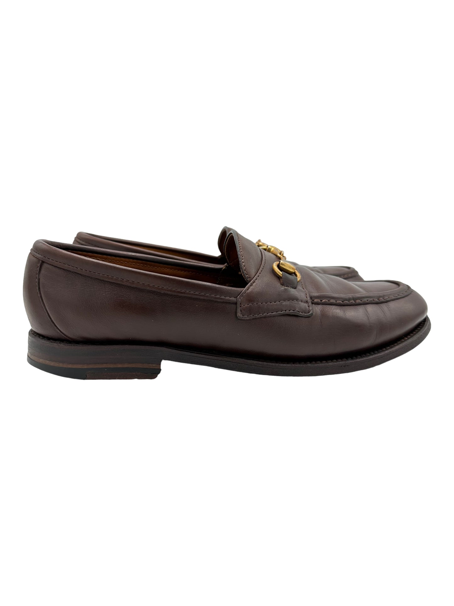 Alden 5726F Brown Brass Horsebit Calfskin Leather Loafers