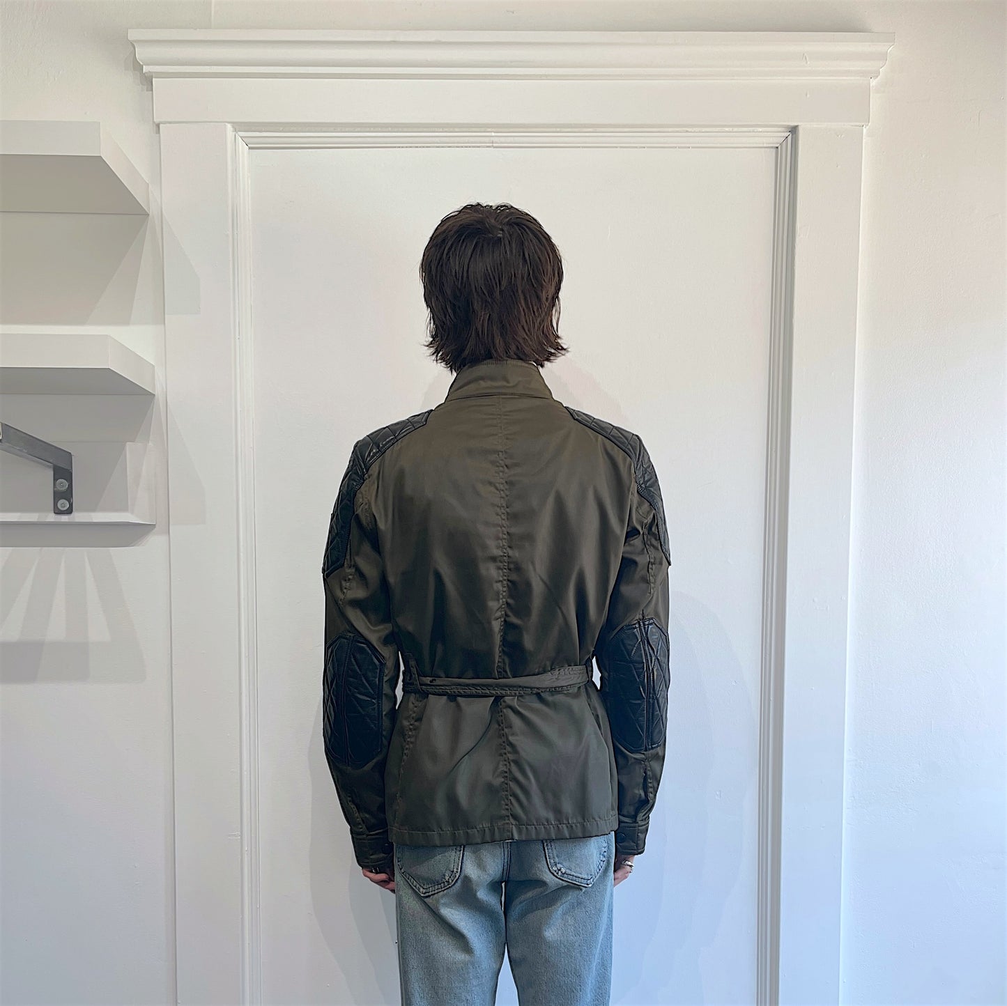 Belstaff Olive Green & Black Limited Darlington Jacket 38