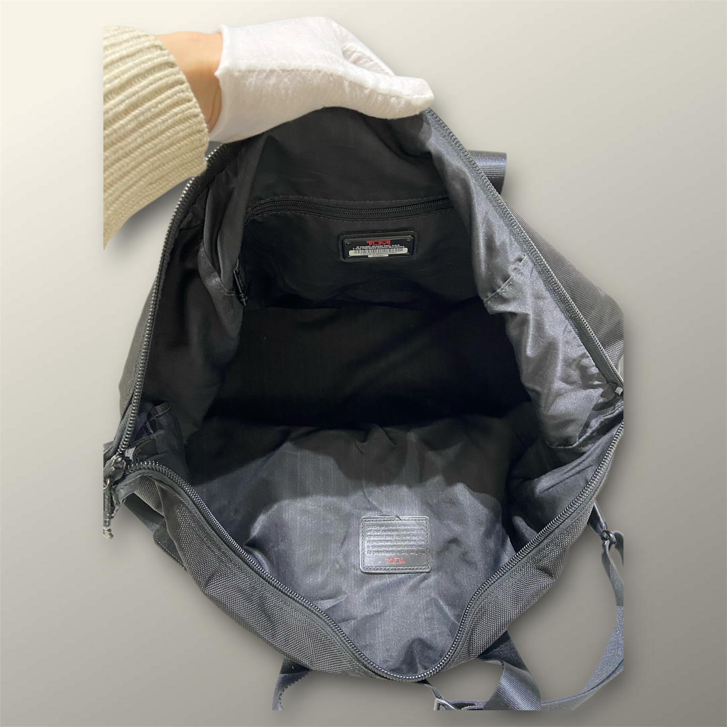 Tumi Black Ballistic Nylon Duffle Bag