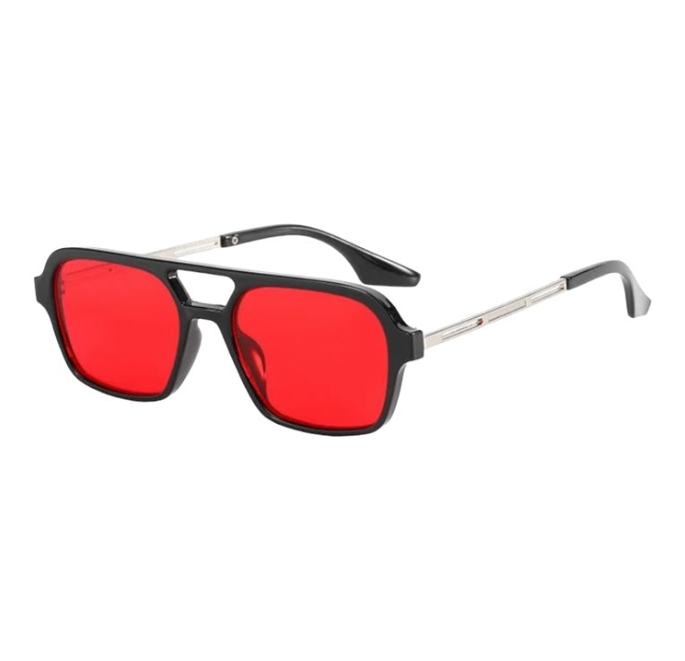 Rectangle Frame Aviator Style Everyday Sunglasses