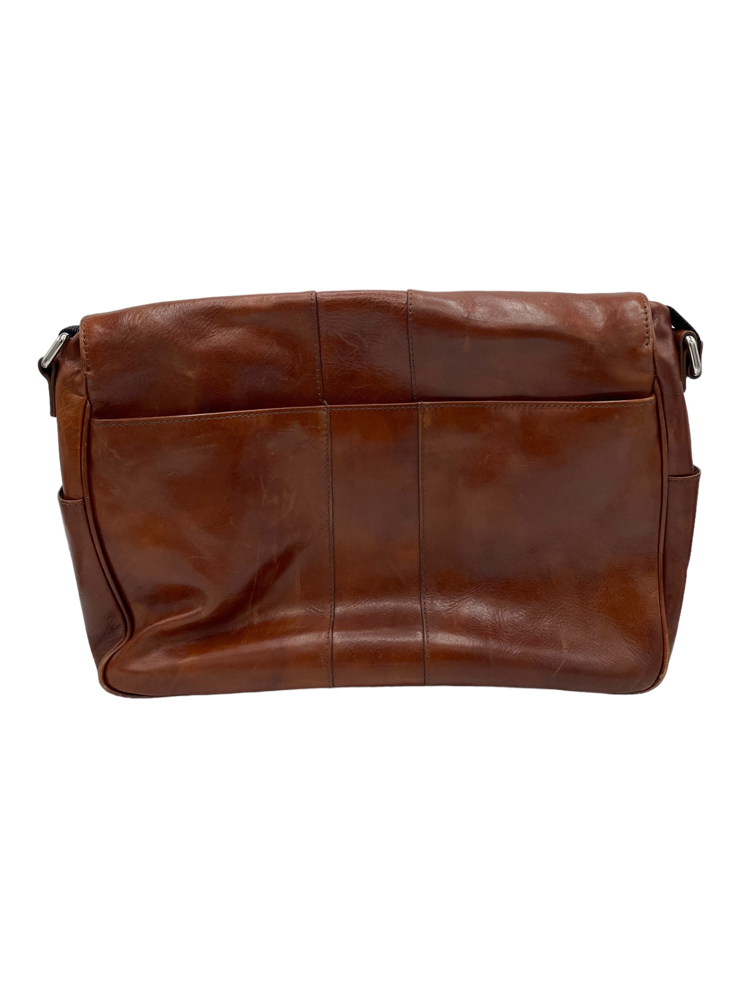 Bosca Dark Brown Old Leather Messenger Bag