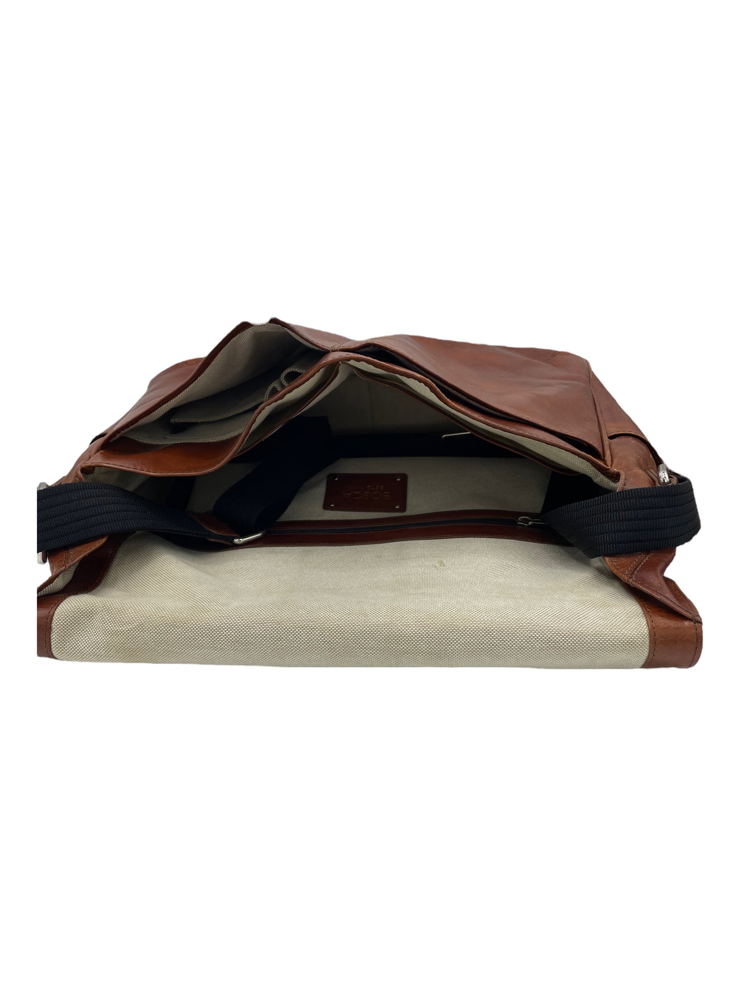 Bosca Dark Brown Old Leather Messenger Bag
