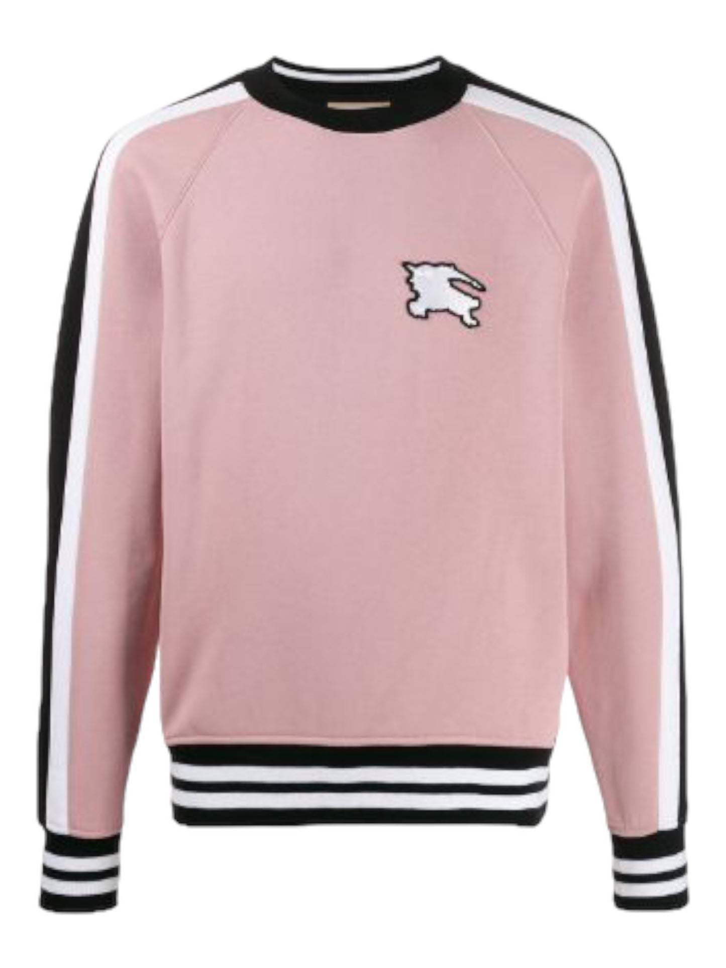 Burberry Pink Embroidered Equestrian Logo Jumper - Genuine Design Luxury Consignment for Men. New & Pre-Owned Clothing, Shoes, & Accessories. Calgary, Canada