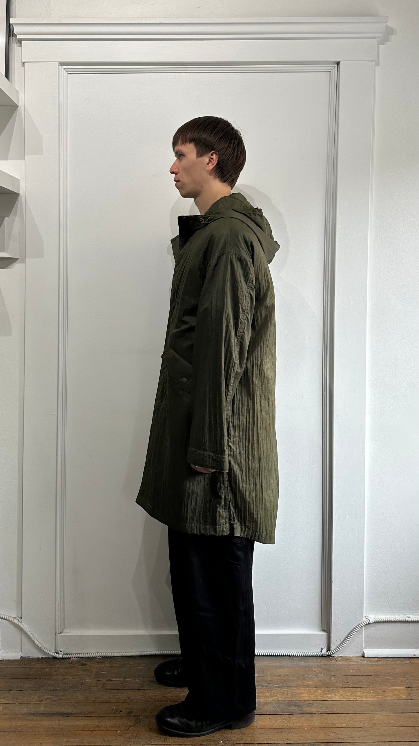 Helmut Lang Army Green Lightweight Parachute Parka Extra Small - XS