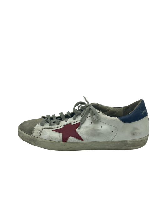 Golden Goose White & Red Leather Super-Star Sneakers 10 M / 11.5 W