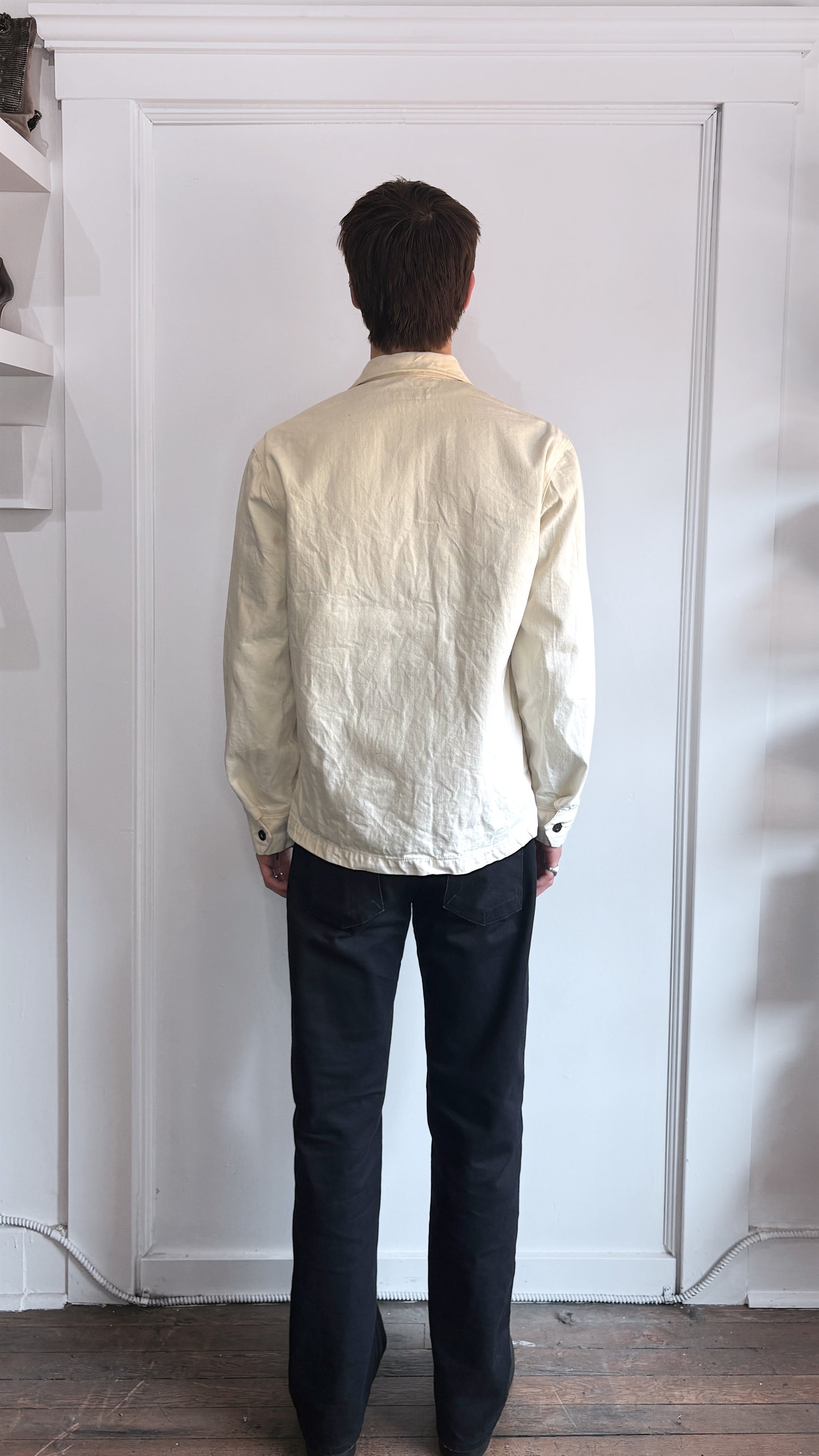 Tellason Off White Cone Denim Coverall Jacket Medium