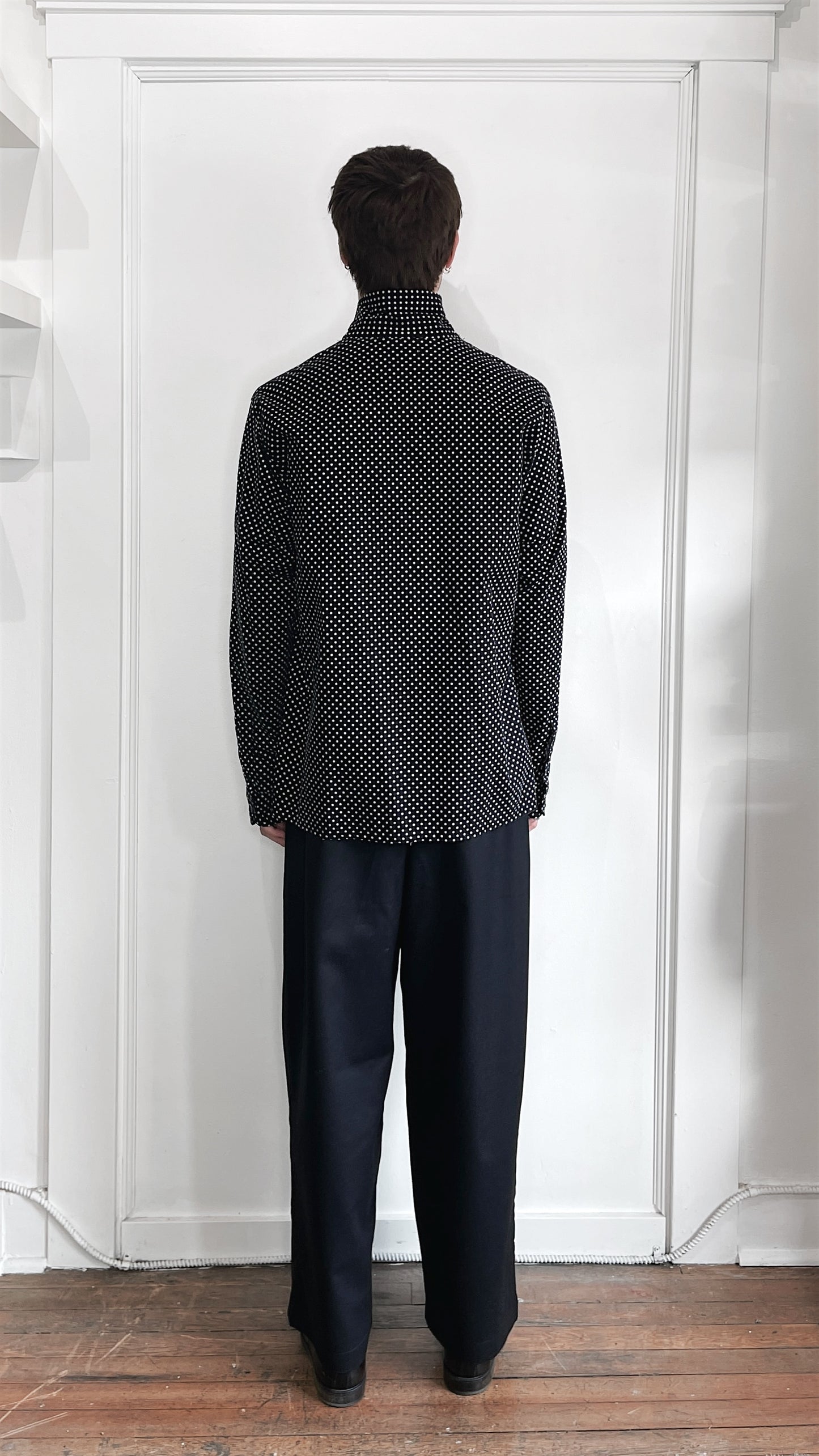 Rough & Tumble Black & White Polka Dot Lightweight Camp Chore Overshirt Extra Large