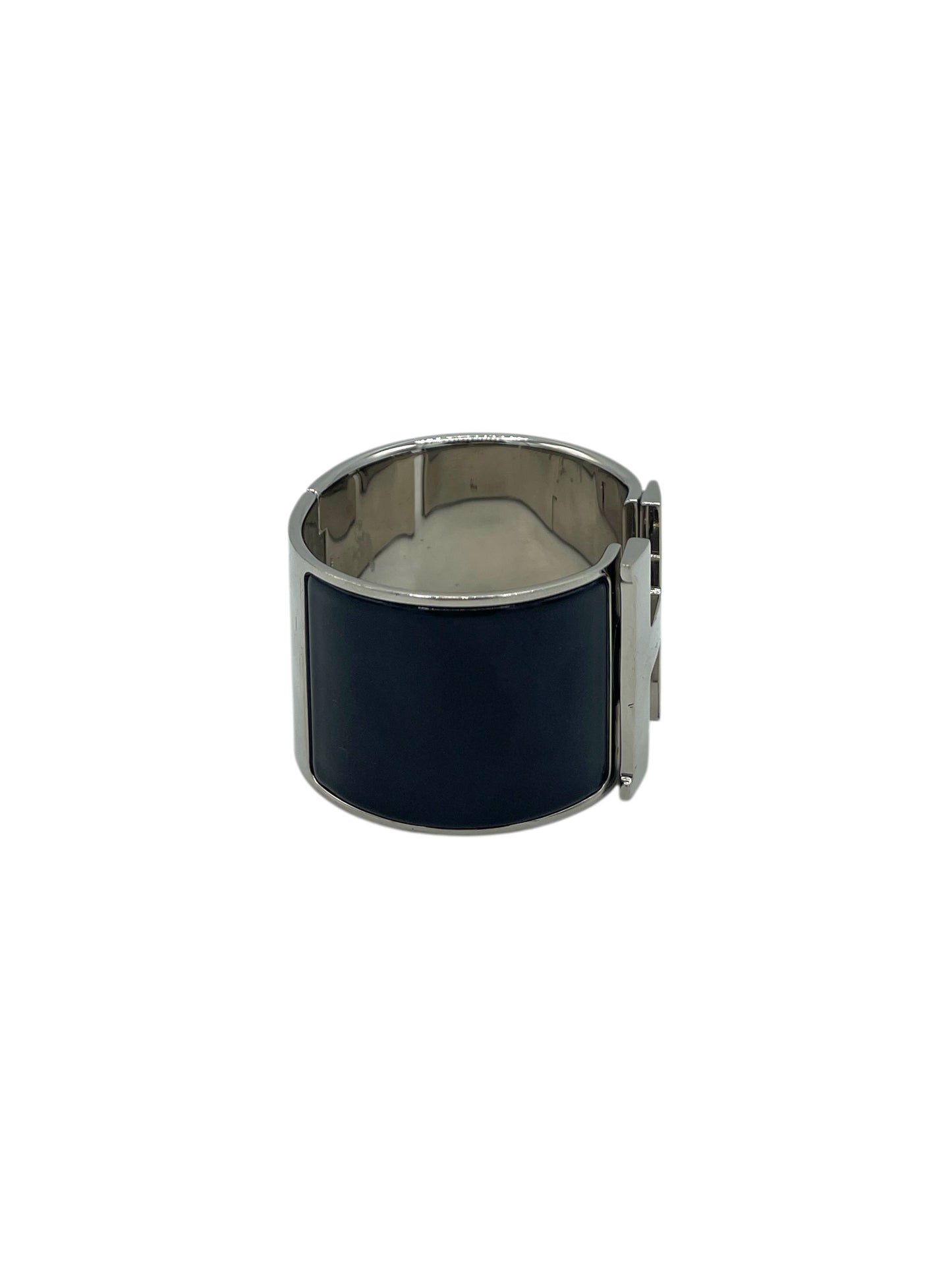 Hermes Black & Silver Clic Clac 'H' Bracelet