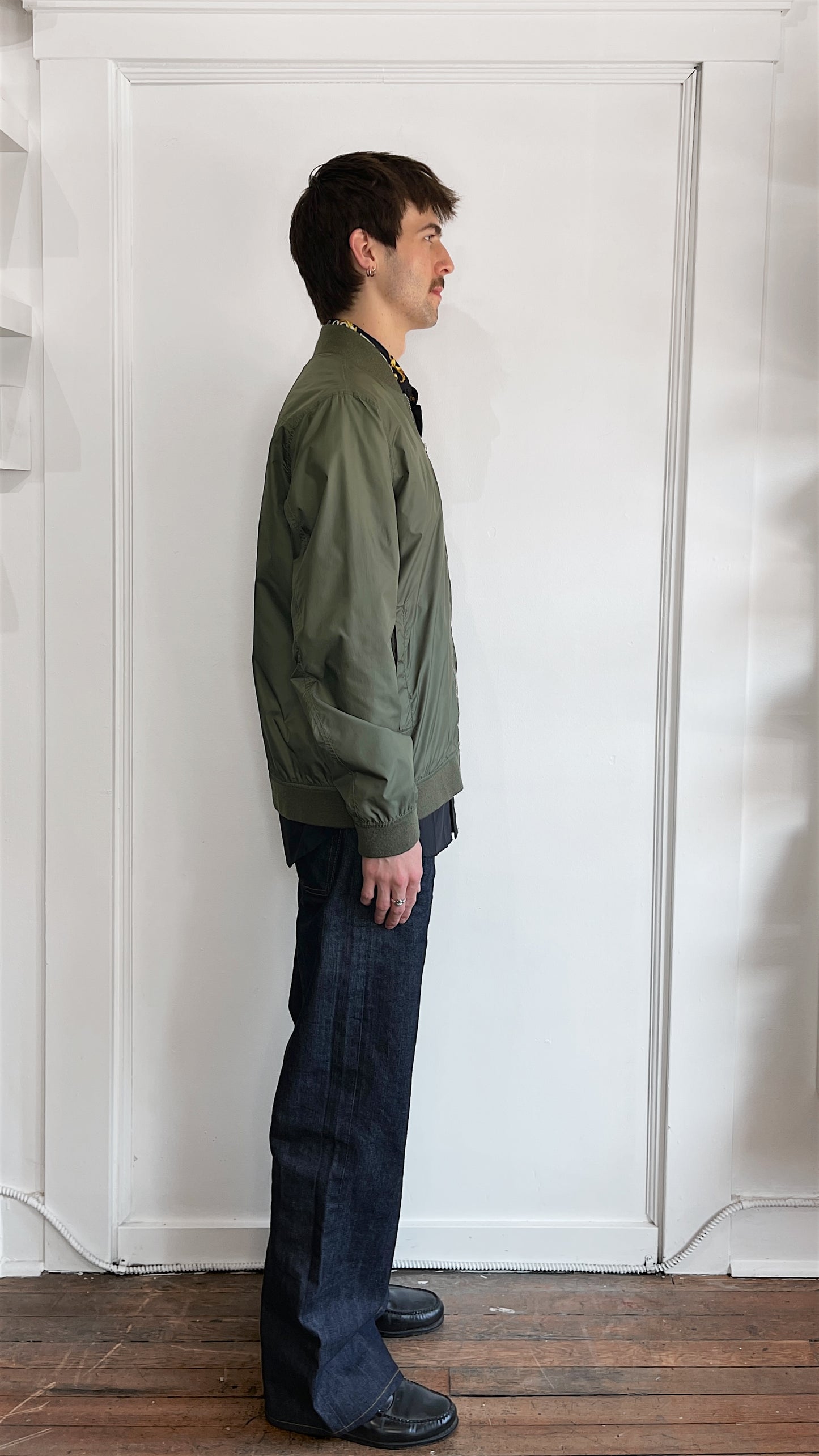 Norse Projects Green Ryan Light Ripstop Bomber Jacket Large