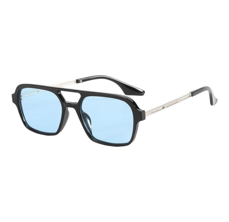 Rectangle Frame Aviator Style Everyday Sunglasses