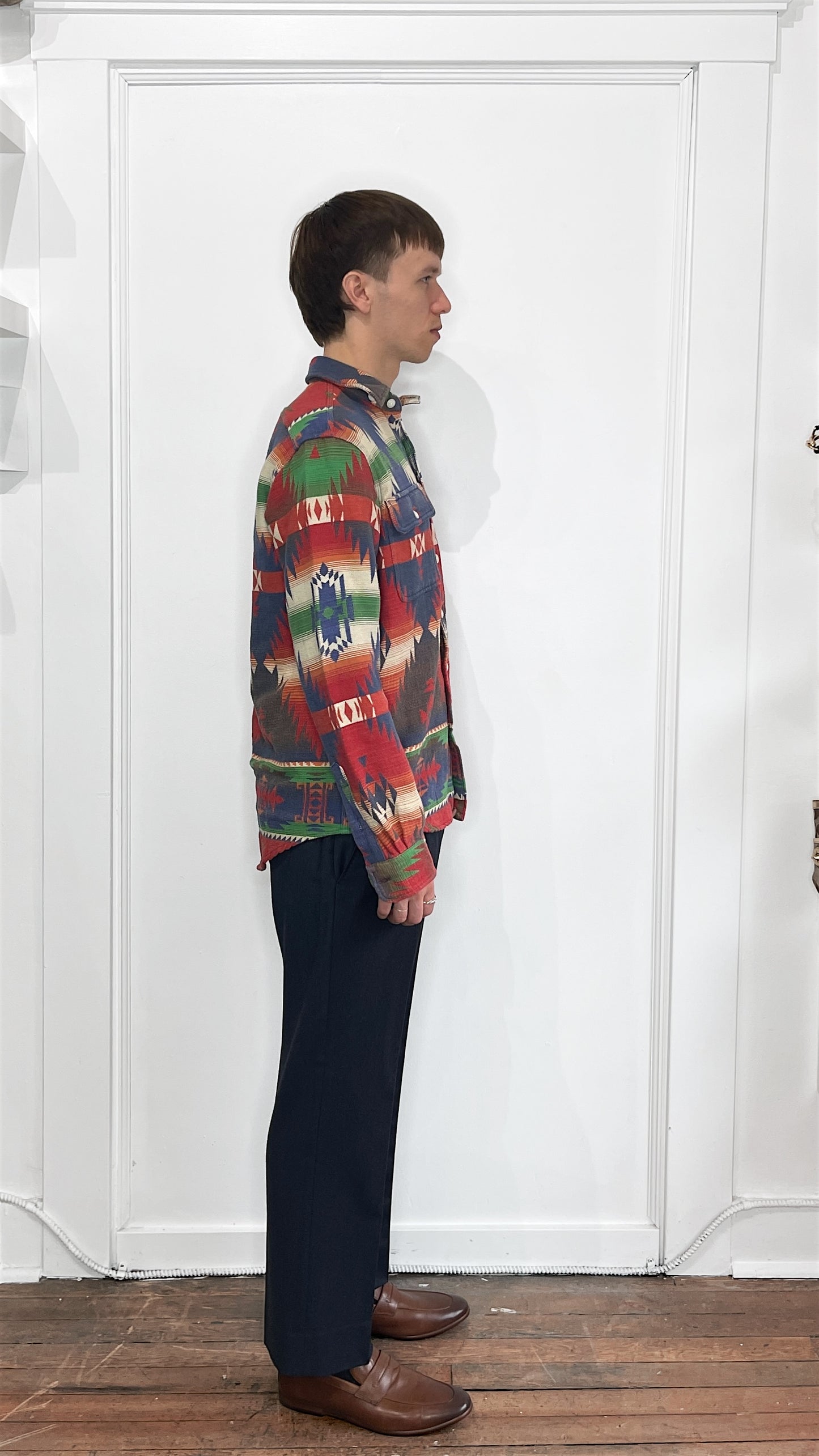 Polo Ralph Lauren Multicolour Southwestern Jacquard Overshirt Small