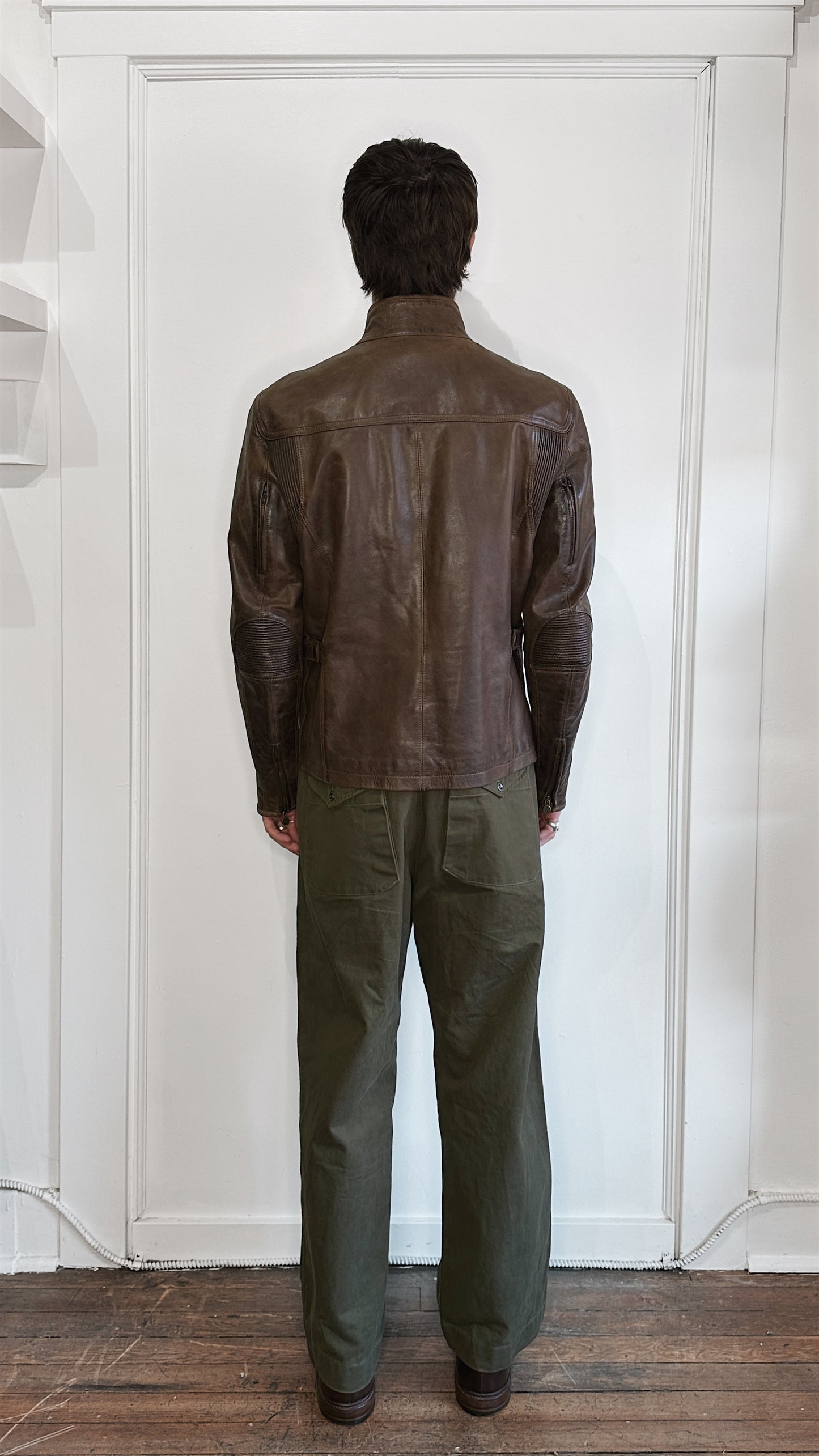Matchless Dark Brown Leather Kensington Jacket Large
