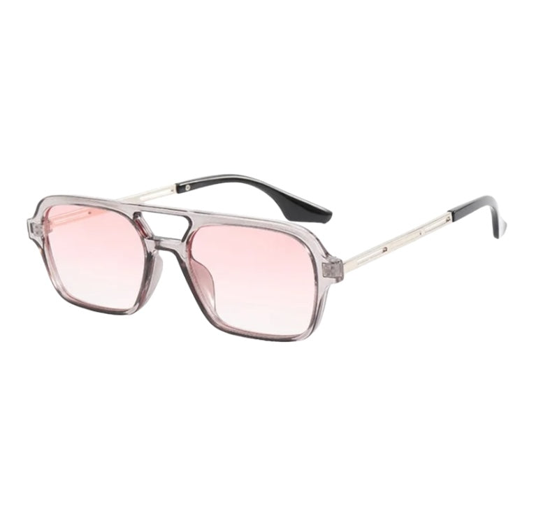 Rectangle Frame Aviator Style Everyday Sunglasses