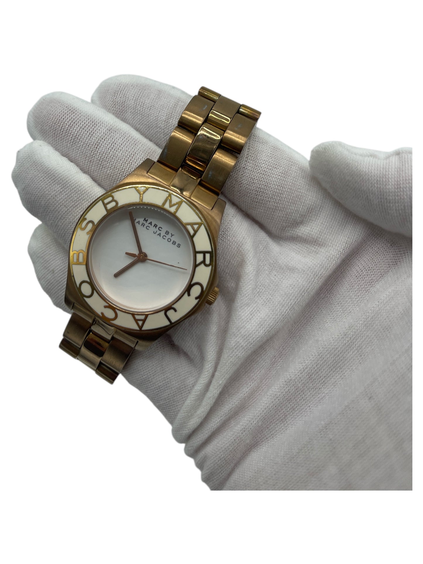 Marc By Marc Jacobs MBM3075 Gold & White Watch