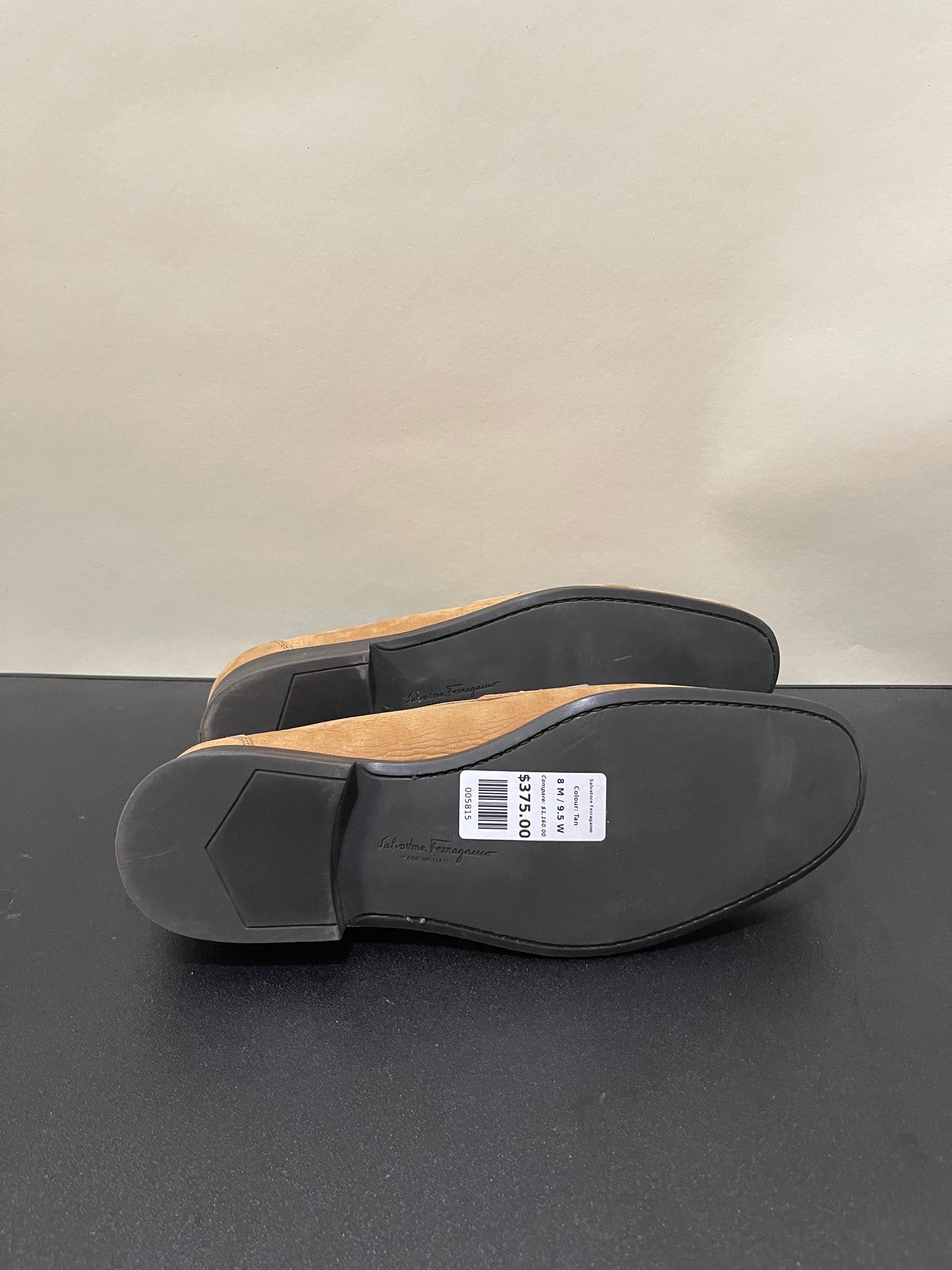 Salvatore Ferragamo Tan Suede Grandioso 2 Loafers 8 M / 9.5 W