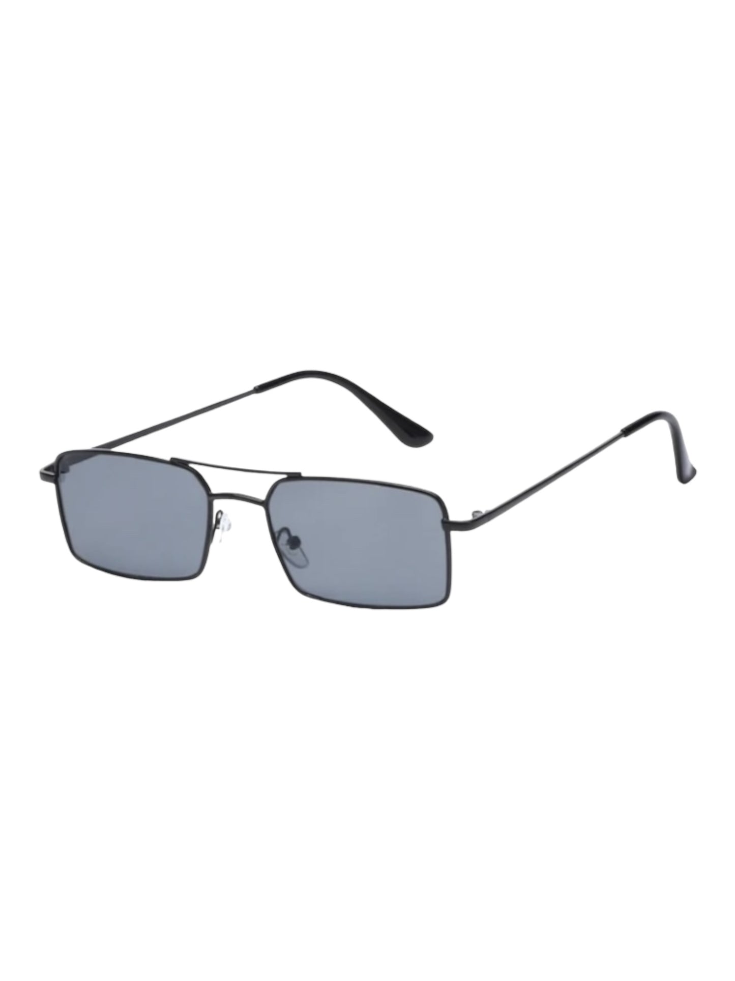 Rectangle Metal Frame Aviator Style Everyday Sunglasses