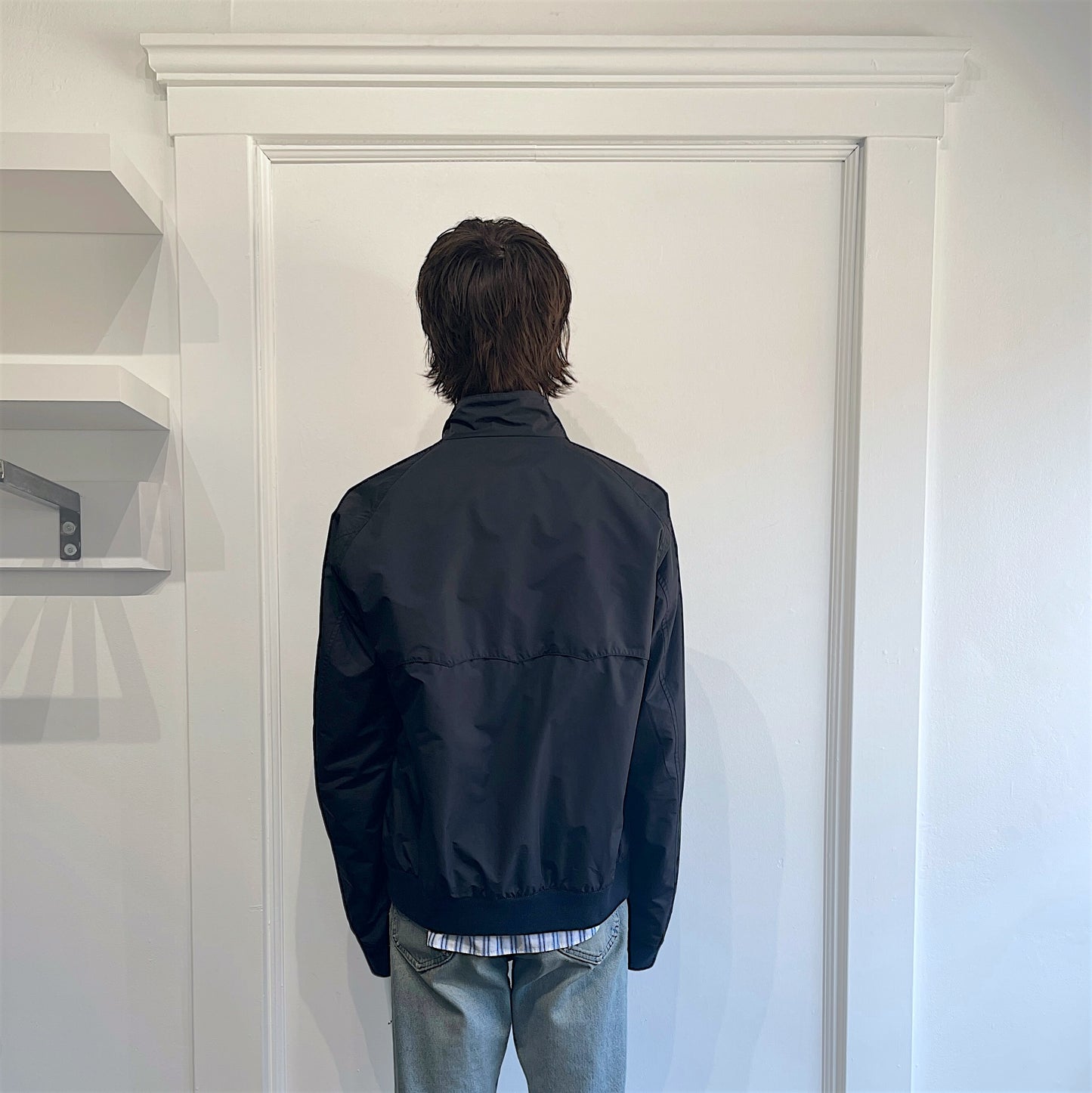 Baracuta Navy Blue Lightweight Harrington Jacket 48