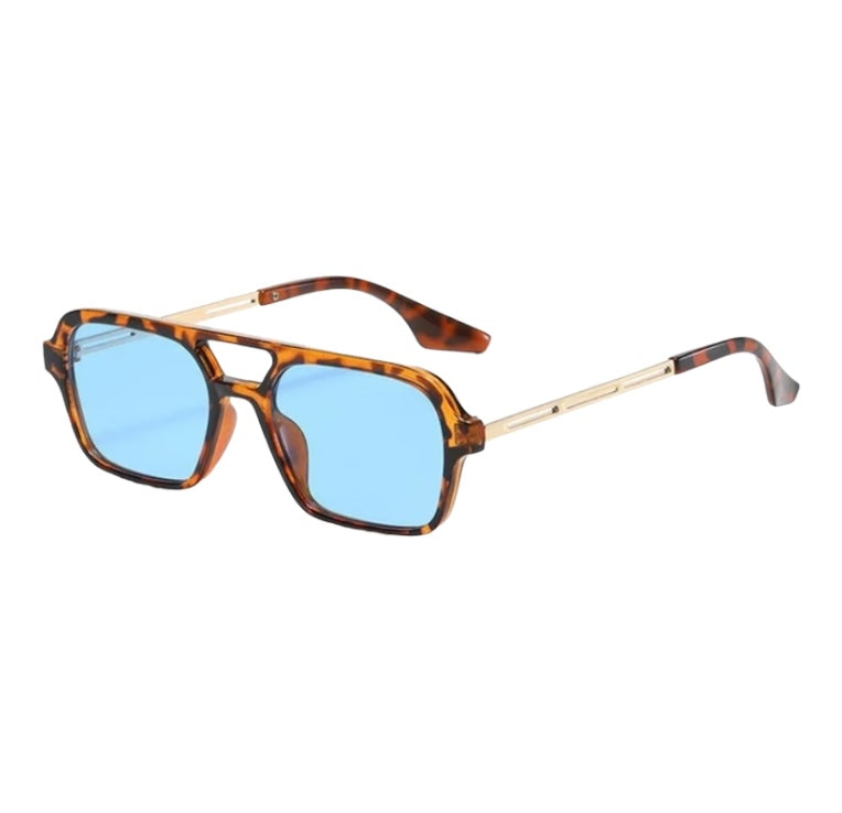 Rectangle Frame Aviator Style Everyday Sunglasses