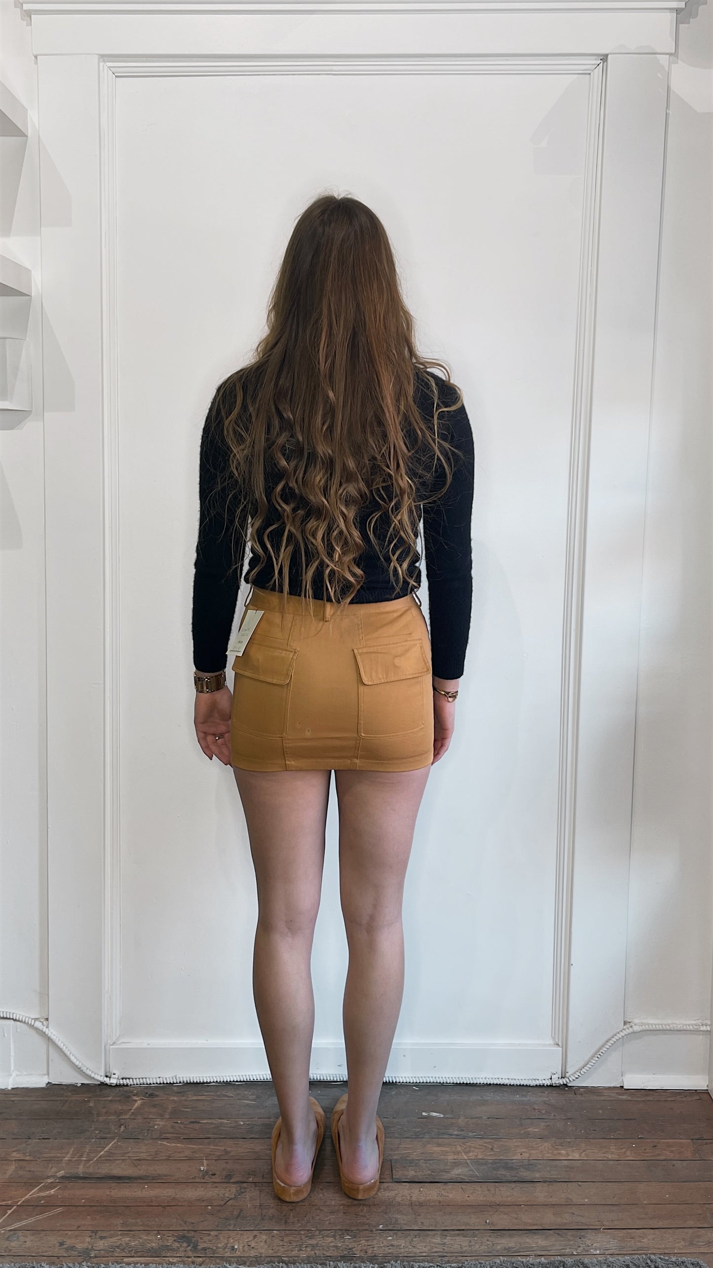 Alexander Wang Caramel Cargo Mini Skirt 26