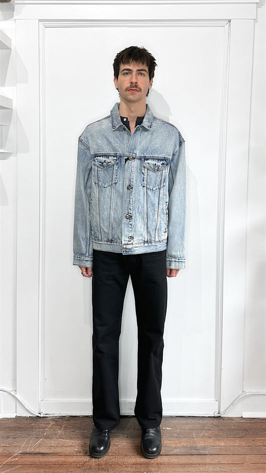 Ksubi Light Wash 1999 City High Denim Jacket Large