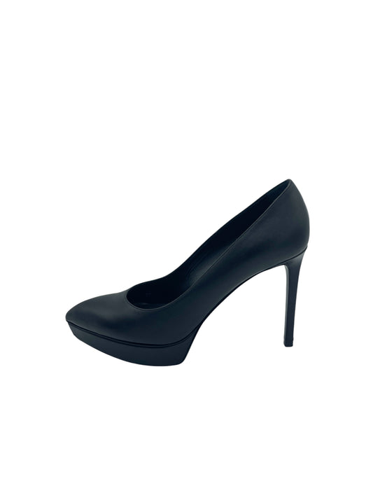 Saint Laurent Black Leather Pointed Toe Platform Pumps 7.5 M / 9 W