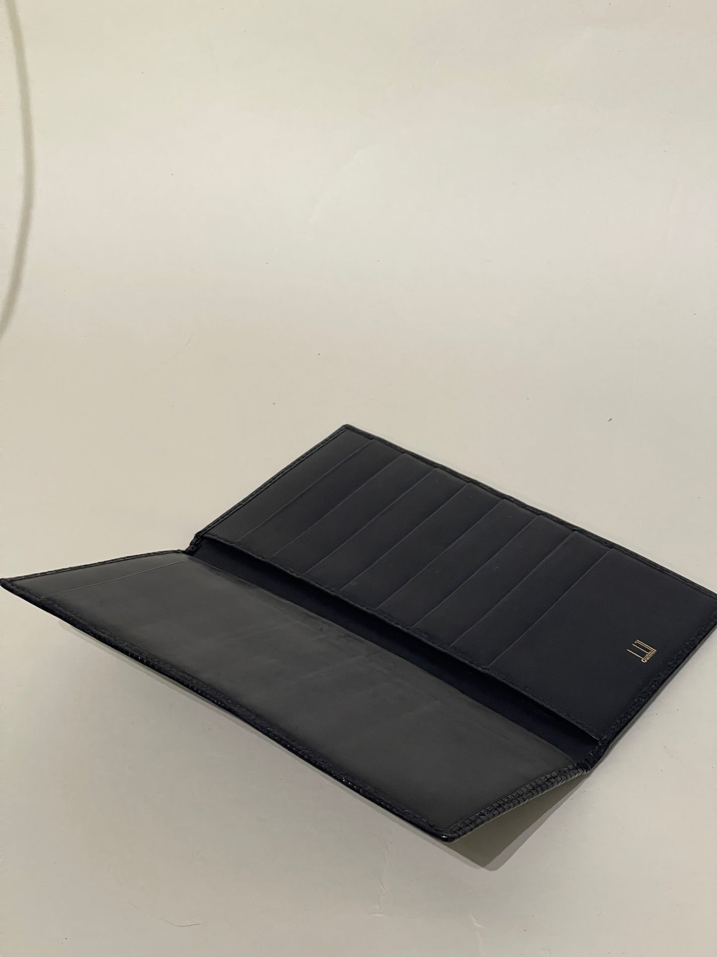 Dunhill Black Snake Embossed Long Wallet