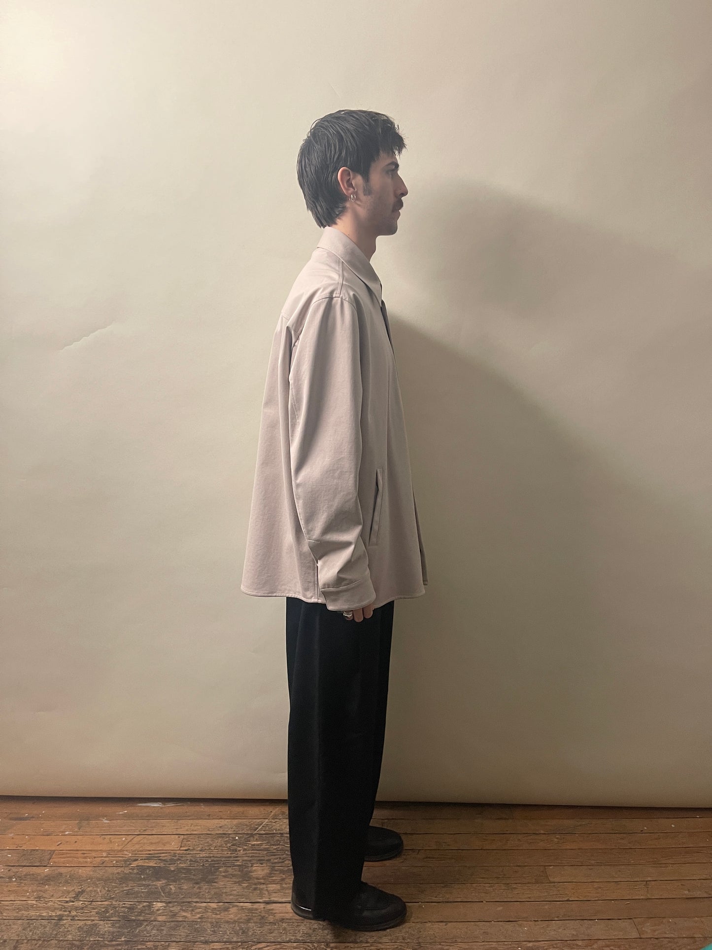 Dolce & Gabbana Beige Cotton Blend Lined Travel Overshirt 42