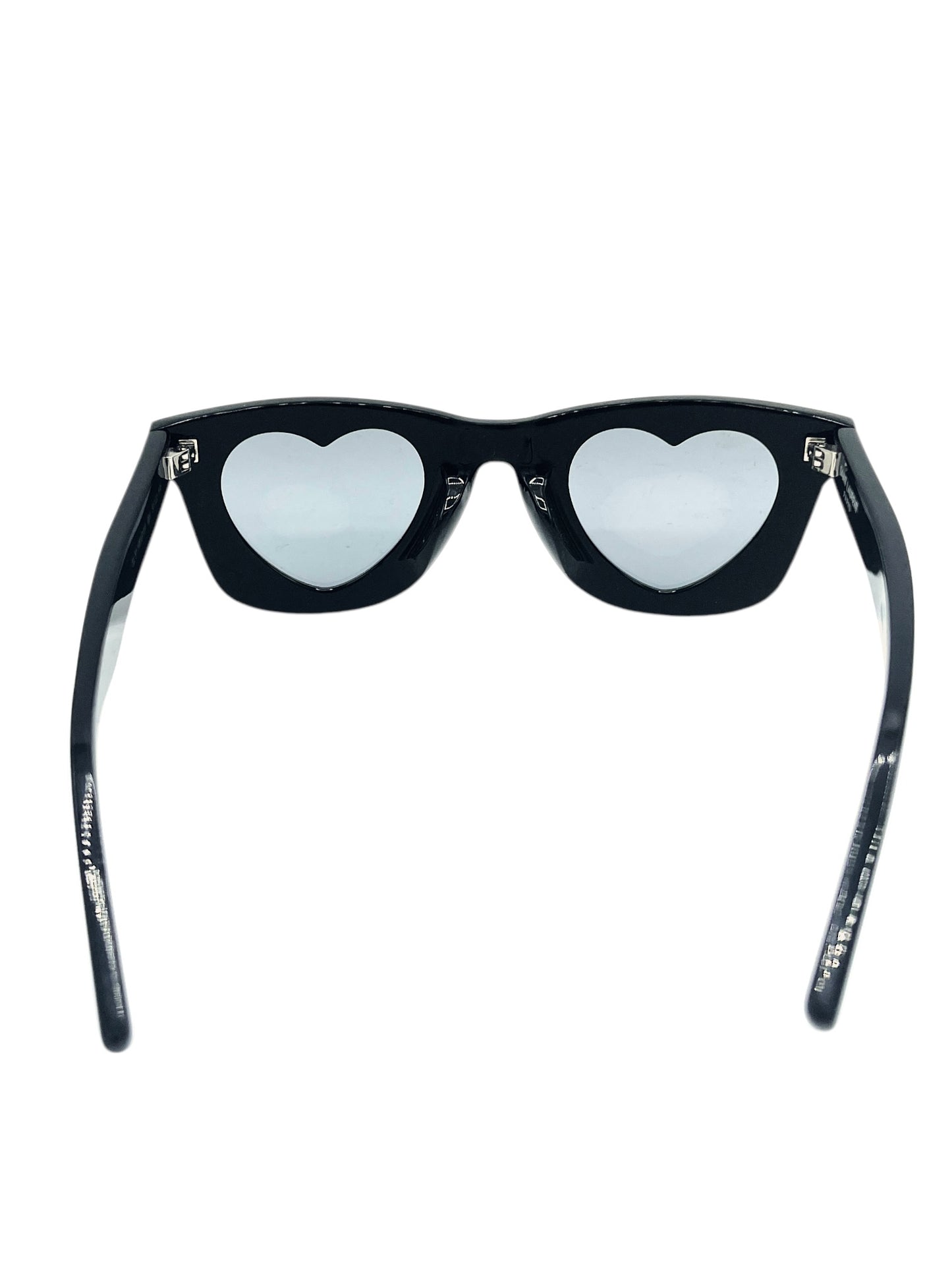 Saint Laurent Black SL51 Heart Sunglasses