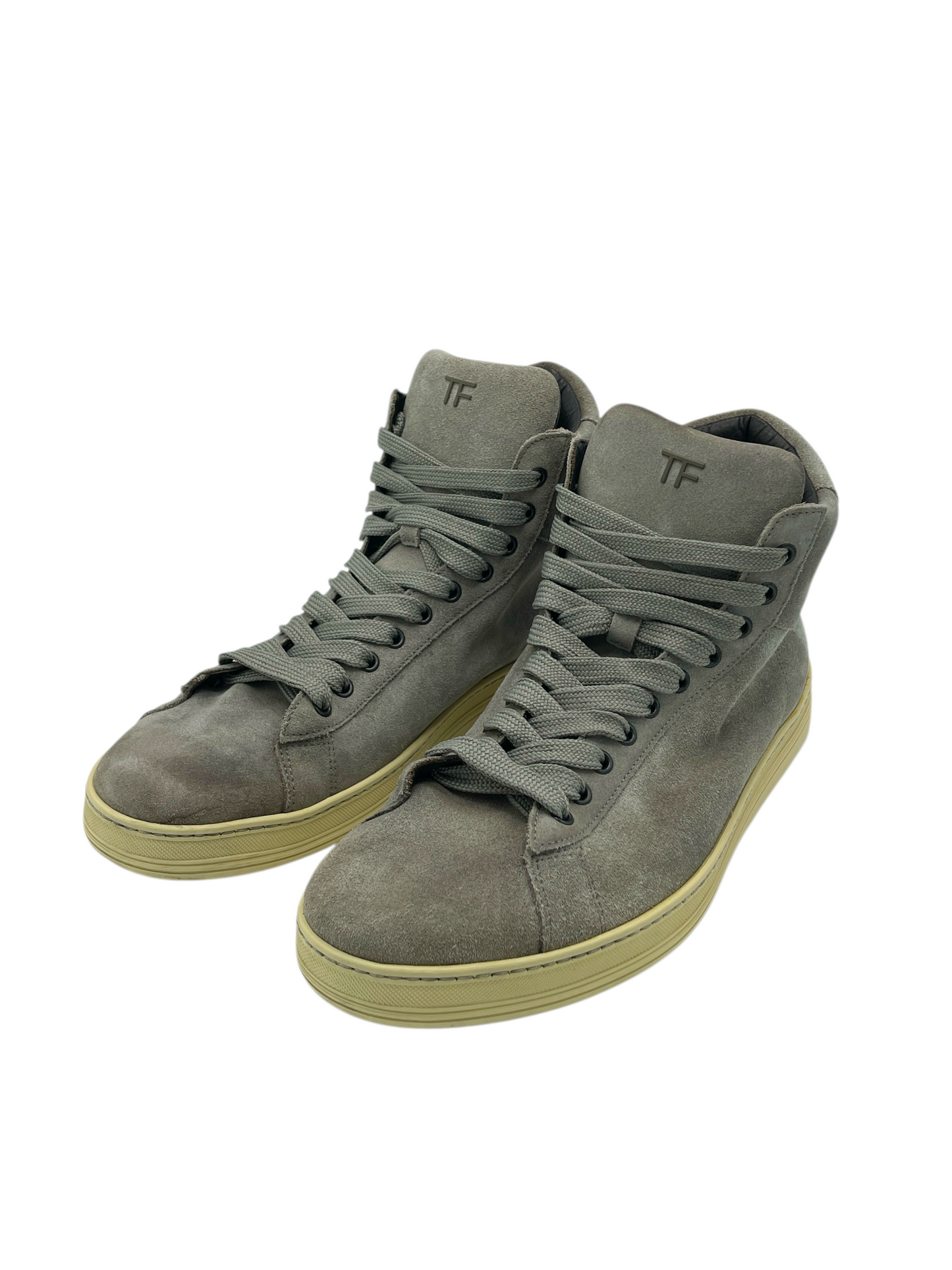 Tom Ford Light Grey Suede Russell Sneakers 10 M / 11.5 W