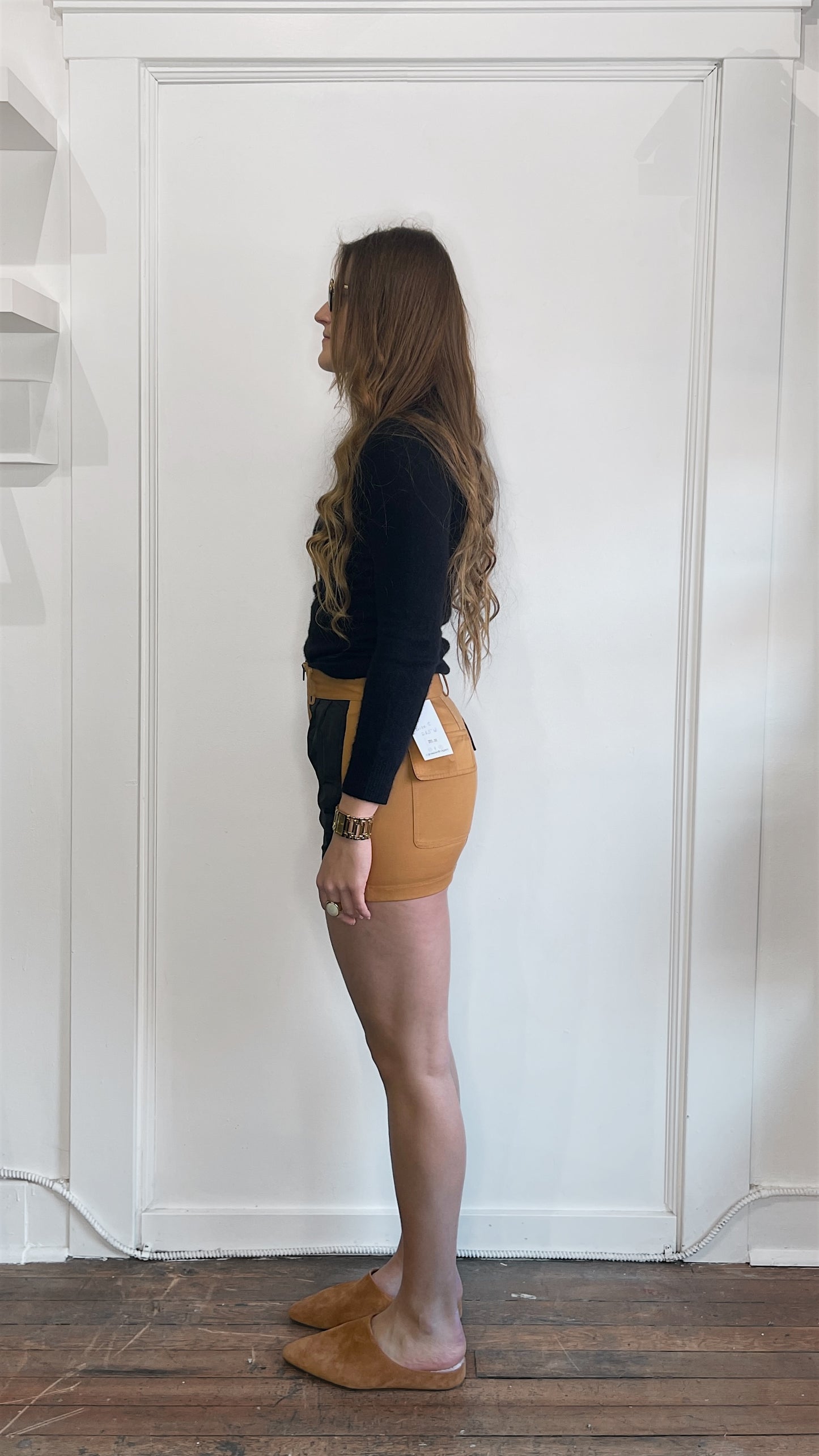Alexander Wang Caramel Cargo Mini Skirt 26