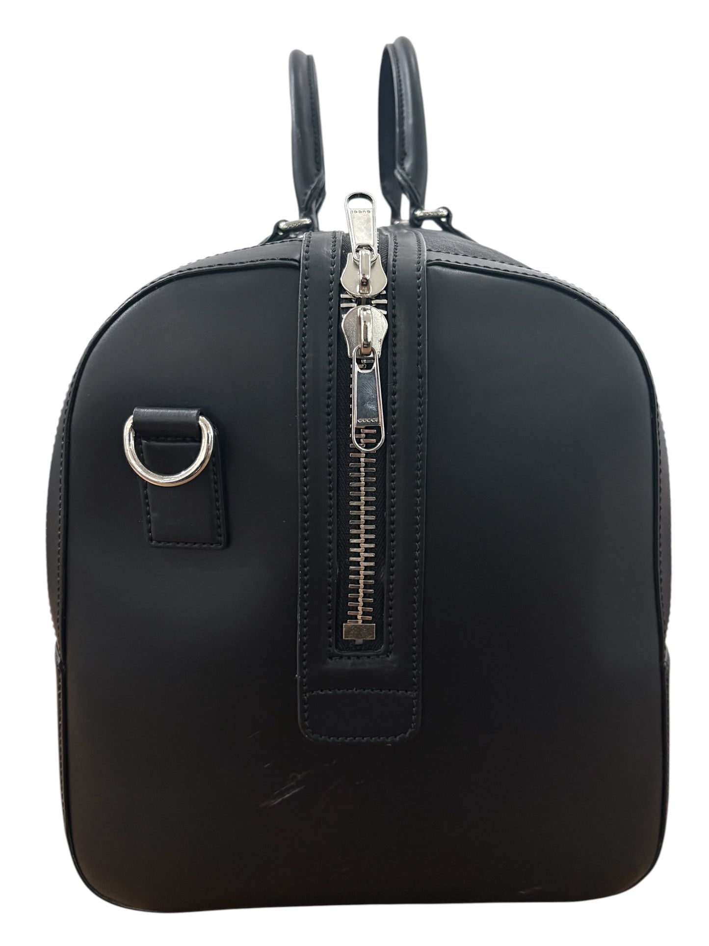 Gucci Charcoal & Black GG Large Duffle Bag