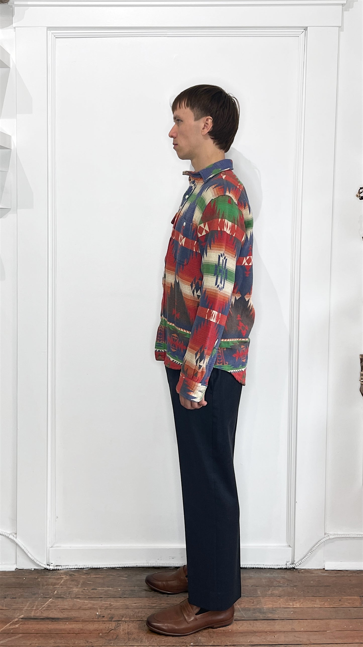 Polo Ralph Lauren Multicolour Southwestern Jacquard Overshirt Small