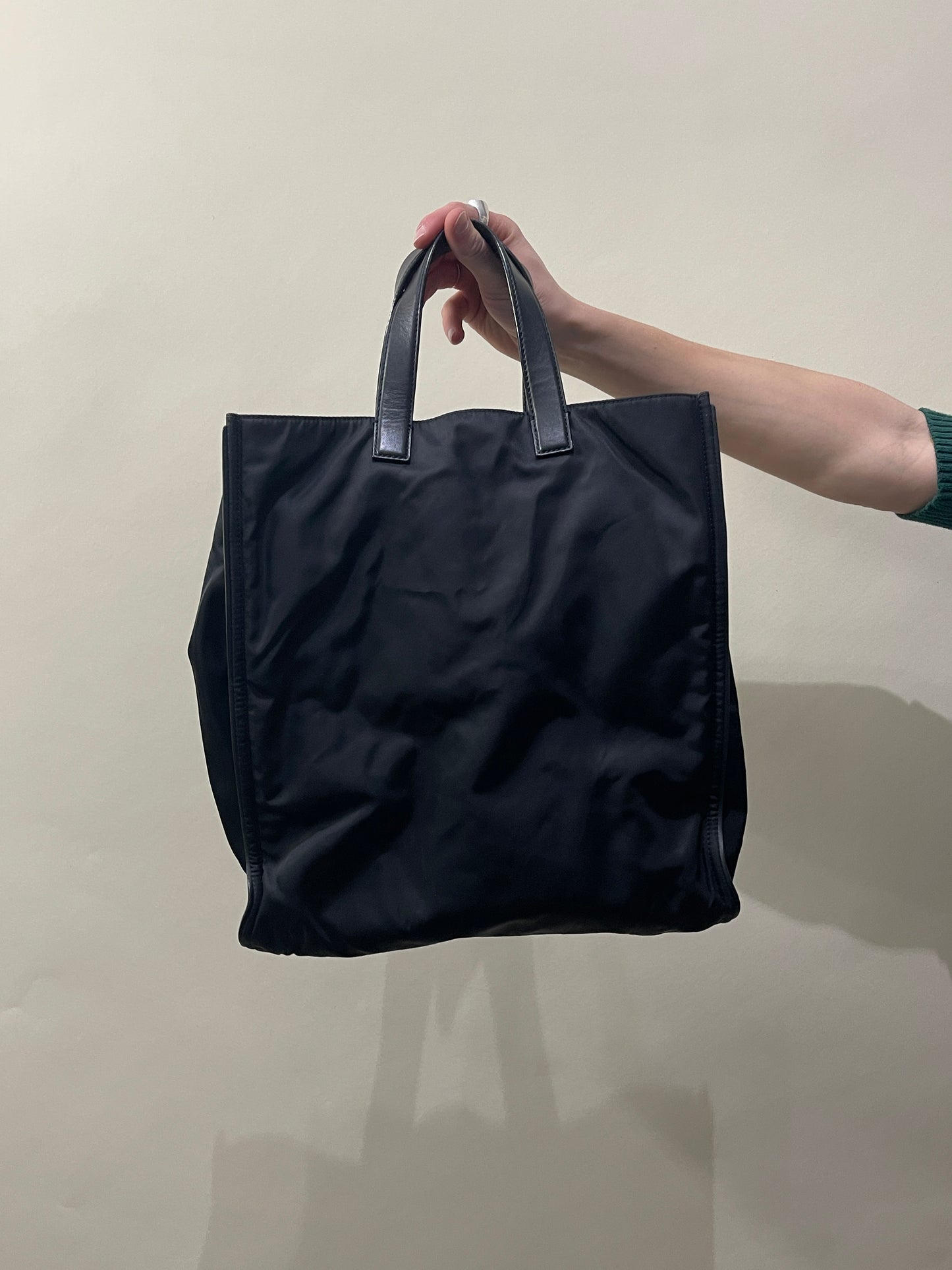 Fendi Black Nylon & Leather Monster Tote