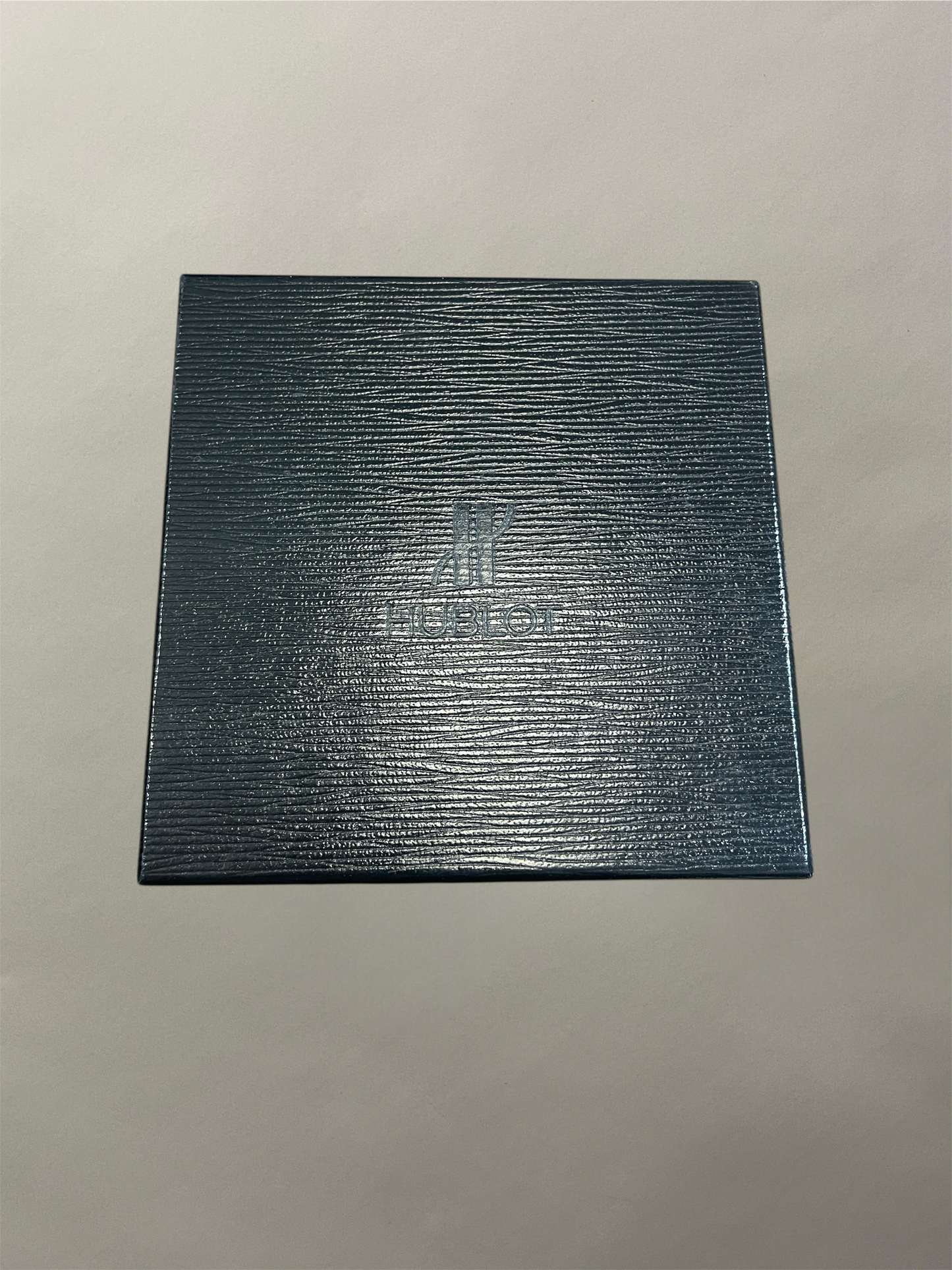 Hublot Silver & Blue Elegant MDM Chronograph Watch 40mm