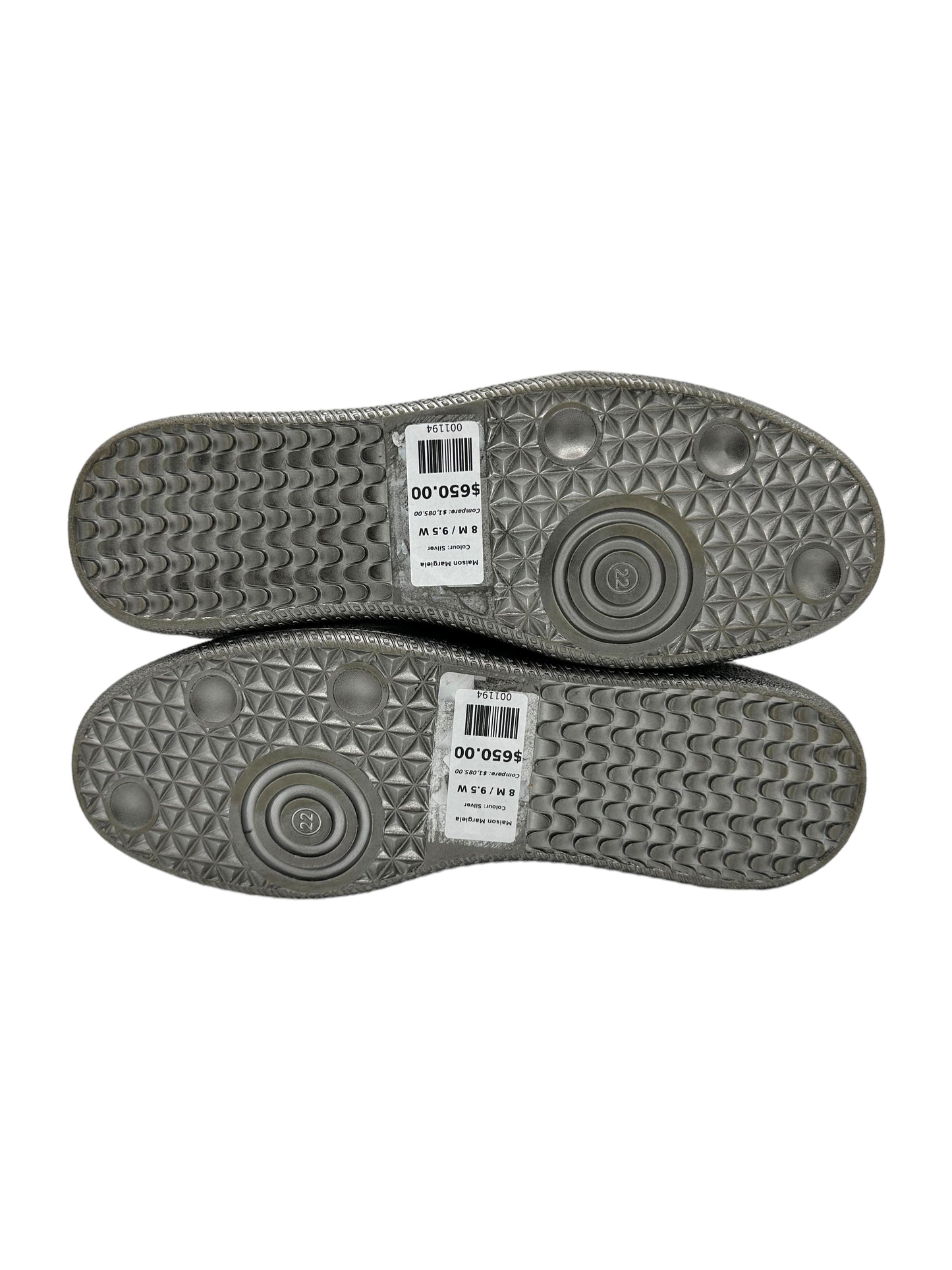 Maison Margiela Silver Textured Future High Sneakers 8 M / 9.5 W