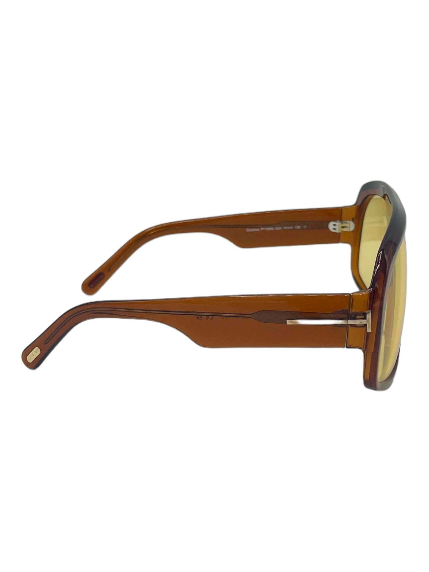 Tom Ford Light Brown Cassius Oversized Sunglasses