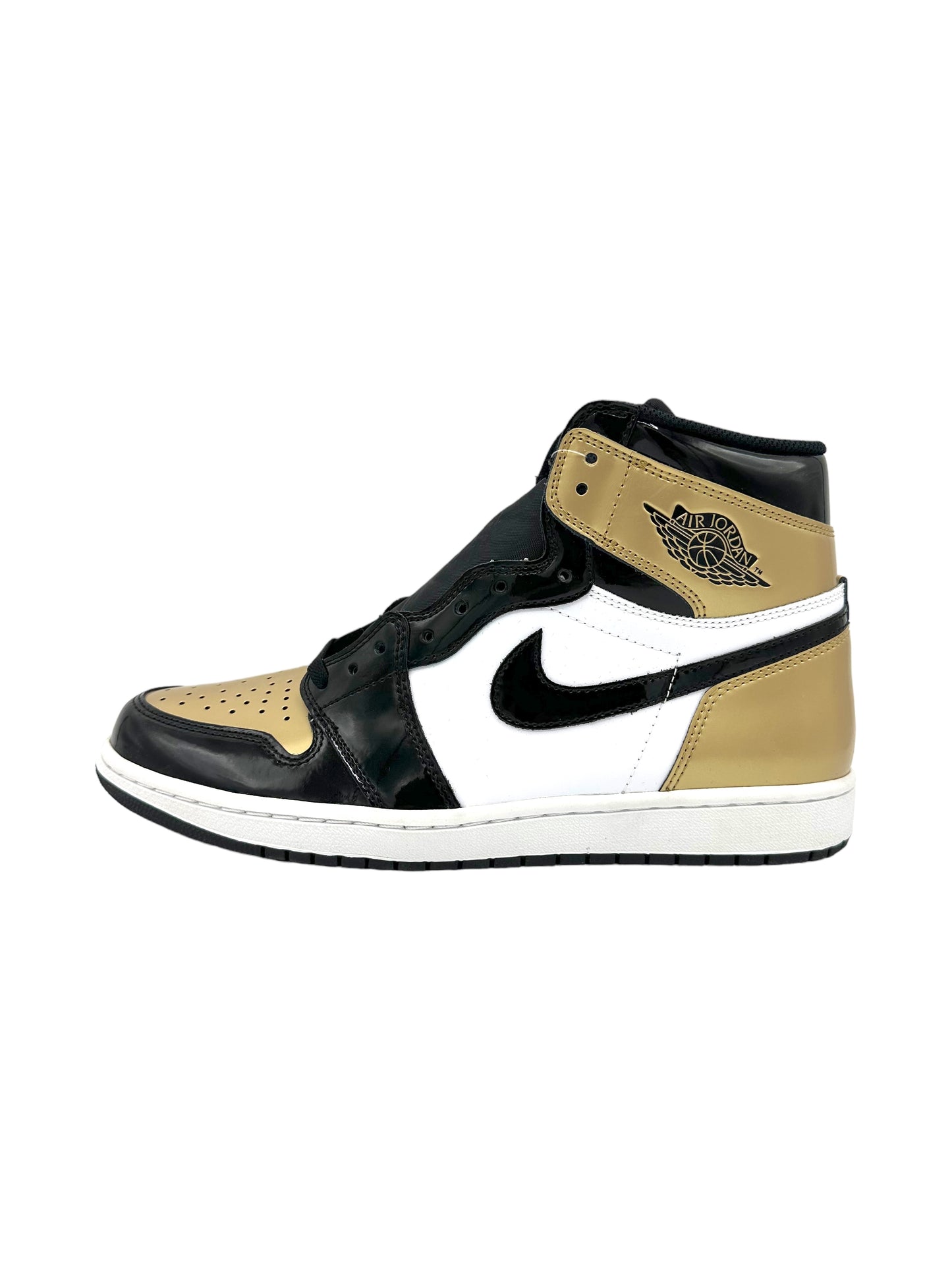 Nike Air Jordan 1 Retro High NRG 'Patent Gold Toe' Sneakers 11 M / 12.5 W
