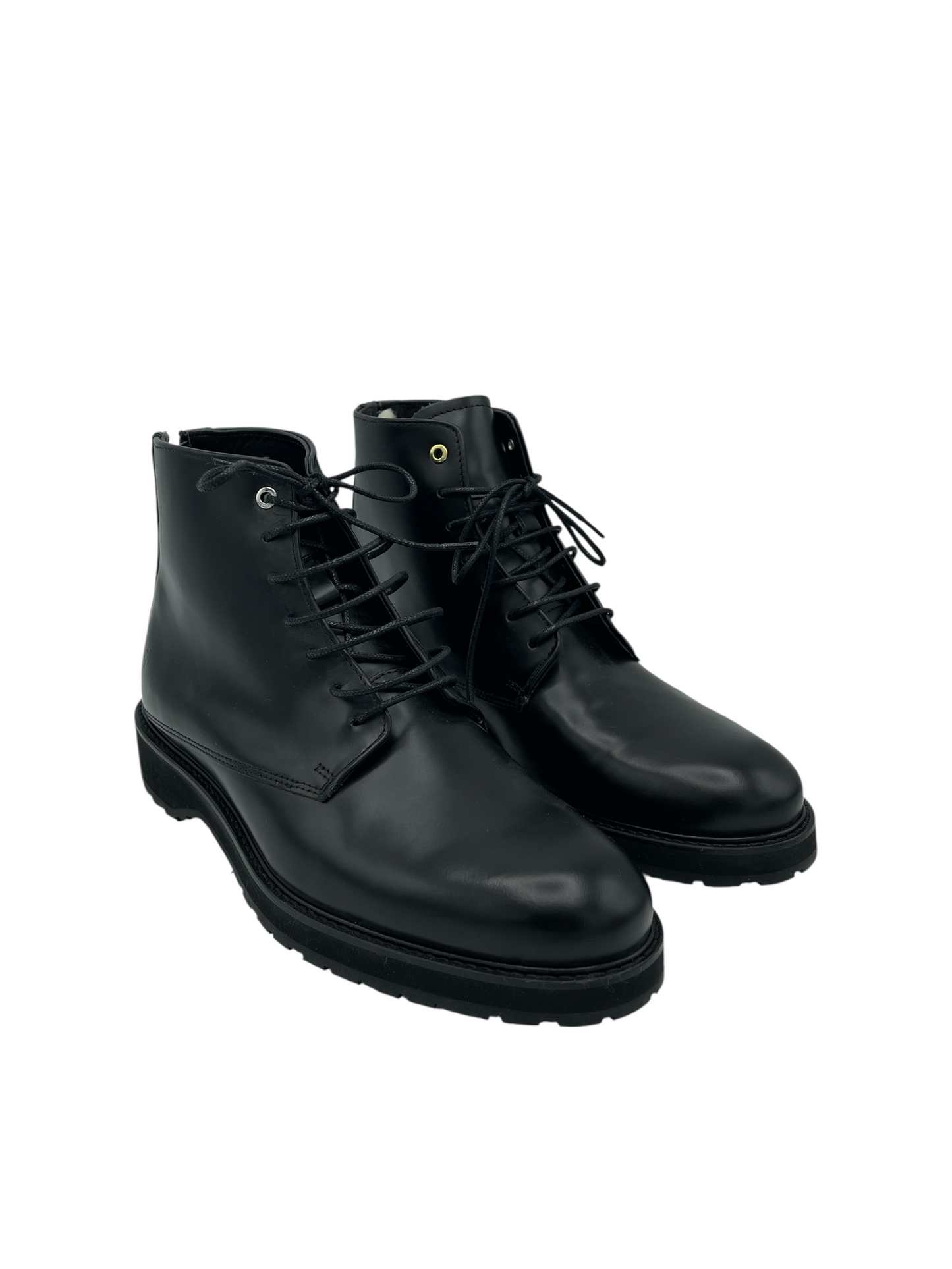 Want Les Essentiels Black Leather Montoro Derby Boots 8.5 M / 10 W