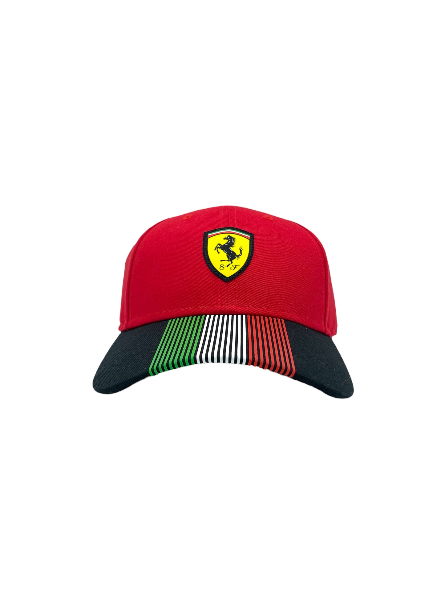 Ferrari Red W/ Black Brim Baseball Cap - Genuine Design Luxury Consignment. New & Pre-Owned Clothing, Shoes, & Accessories. Calgary, Canada