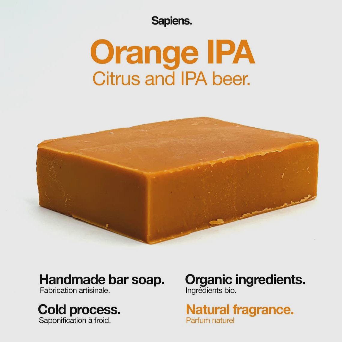 Sapiens Bar Soap Orange IPA - Genuine Design luxury consignment Calgary, Alberta, Canada New & pre-owned clothing, shoes, accessories.