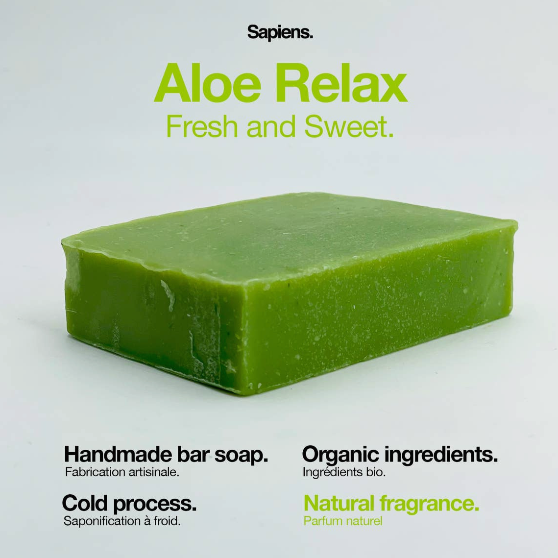 Sapiens Bar Soap Aloe Relax - Genuine Design luxury consignment Calgary, Alberta, Canada New & pre-owned clothing, shoes, accessories.